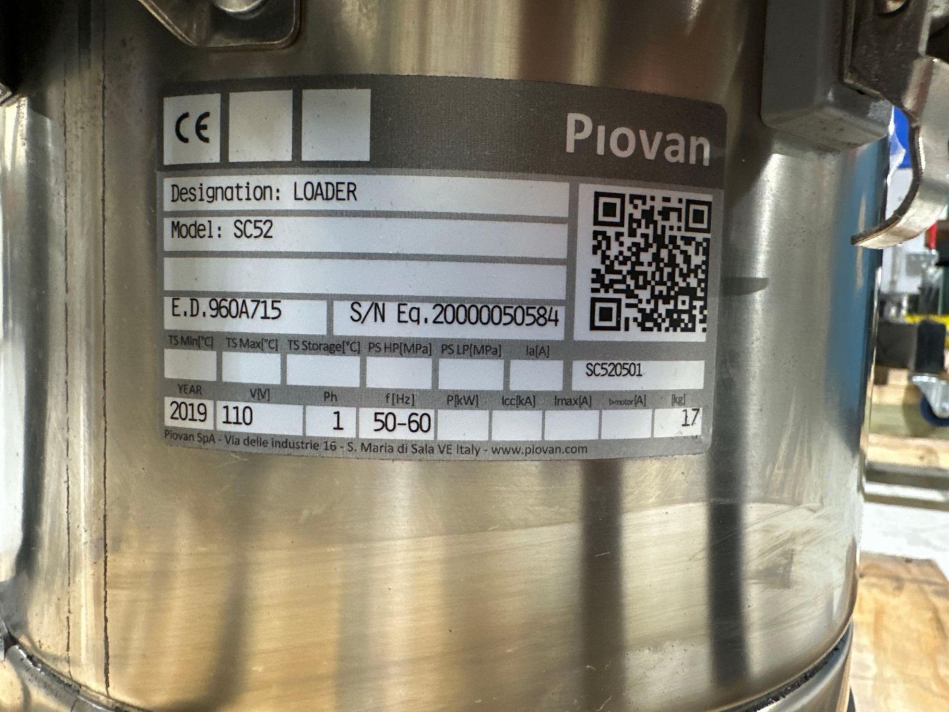 Piovan SC52 Loader, s/n EQ.20000050584, 2019 - Image 4 of 4