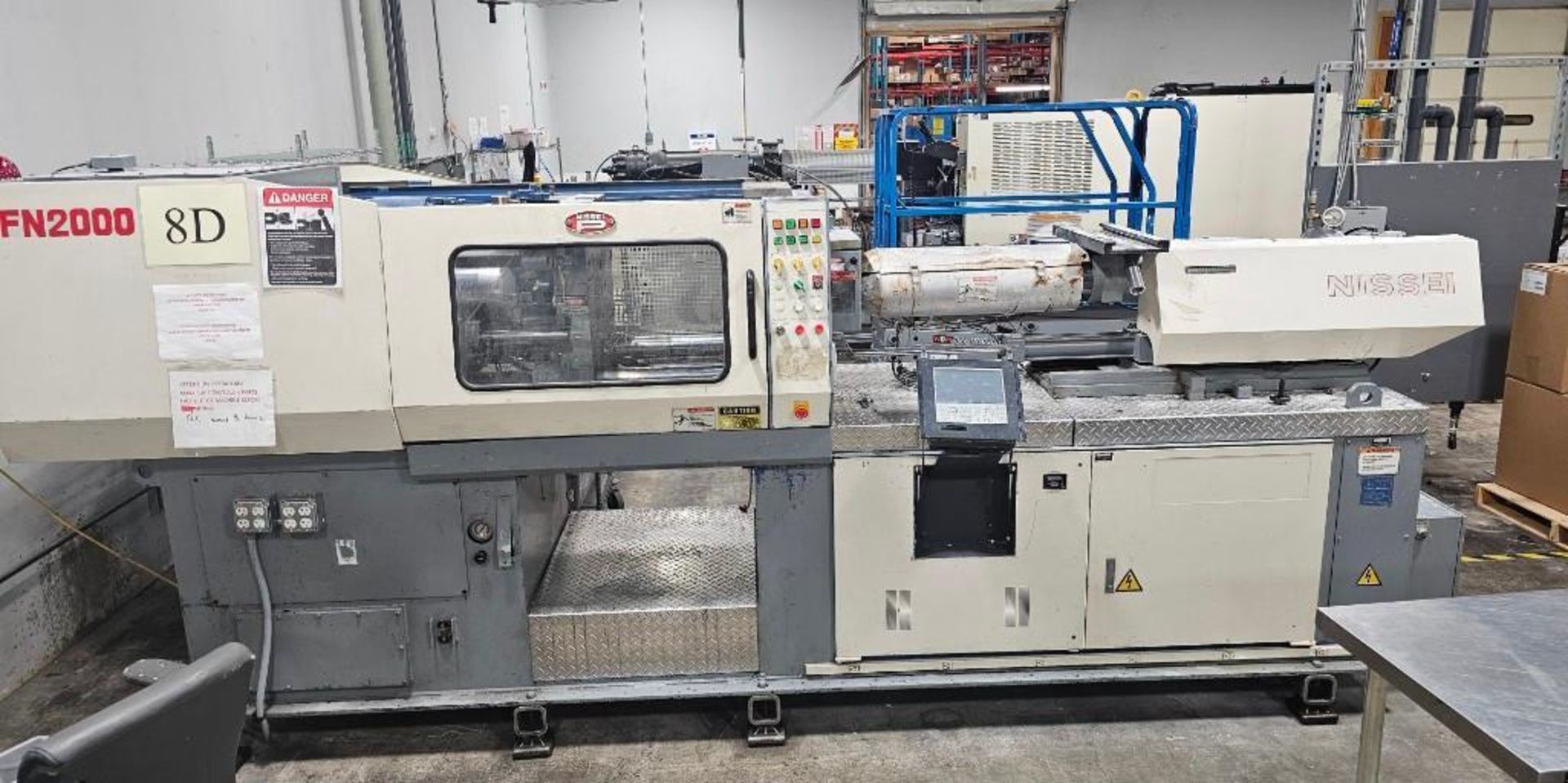 112 Ton Nissei FN2000-18A Injection Molding Machine, 3.2oz Shot Size, 1998