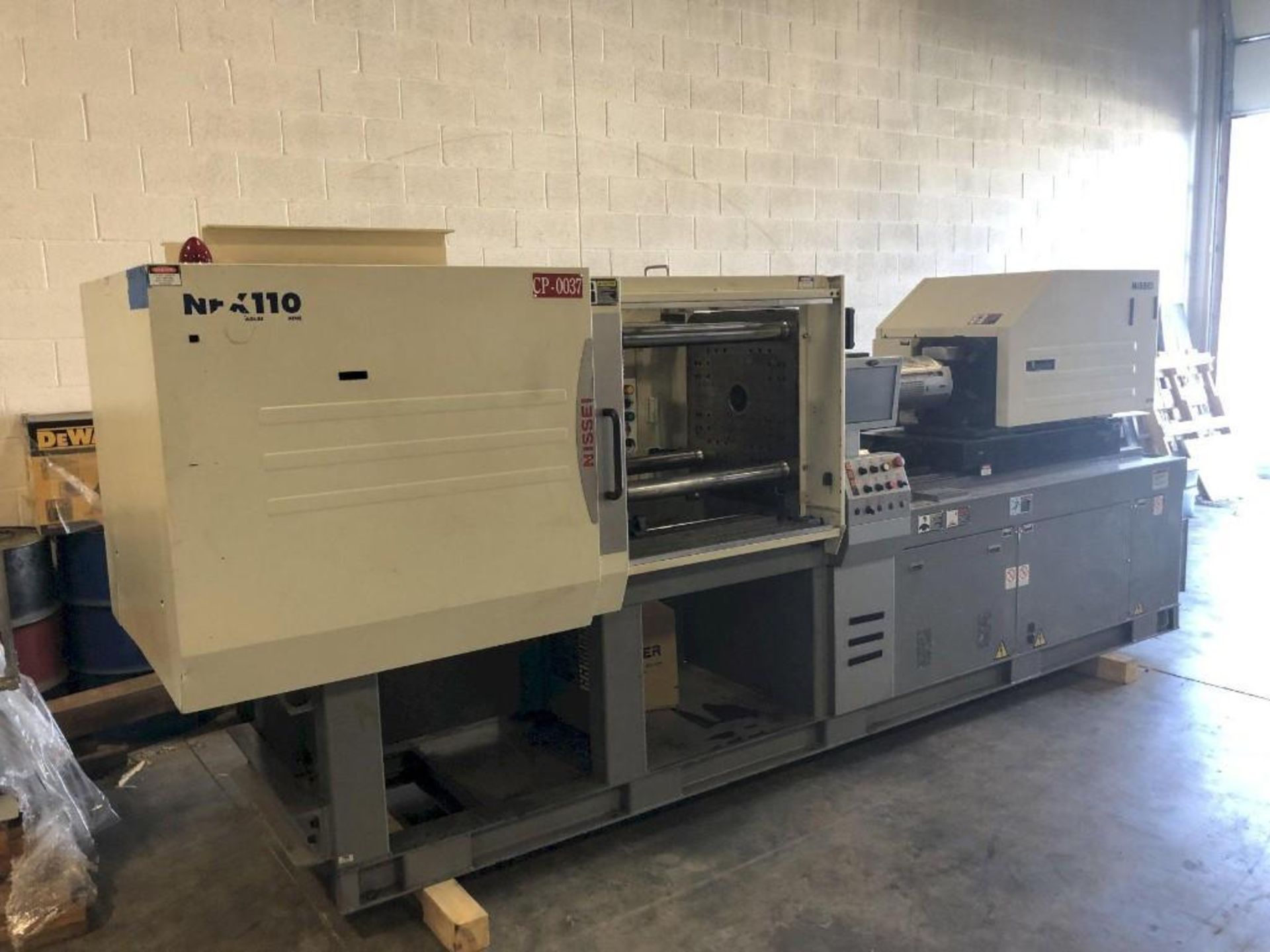 120 Ton Nissei NEX110-9E Injection Molding Machine, 3oz Shot Size *LOCATED IN WESTMINSTER, PA*