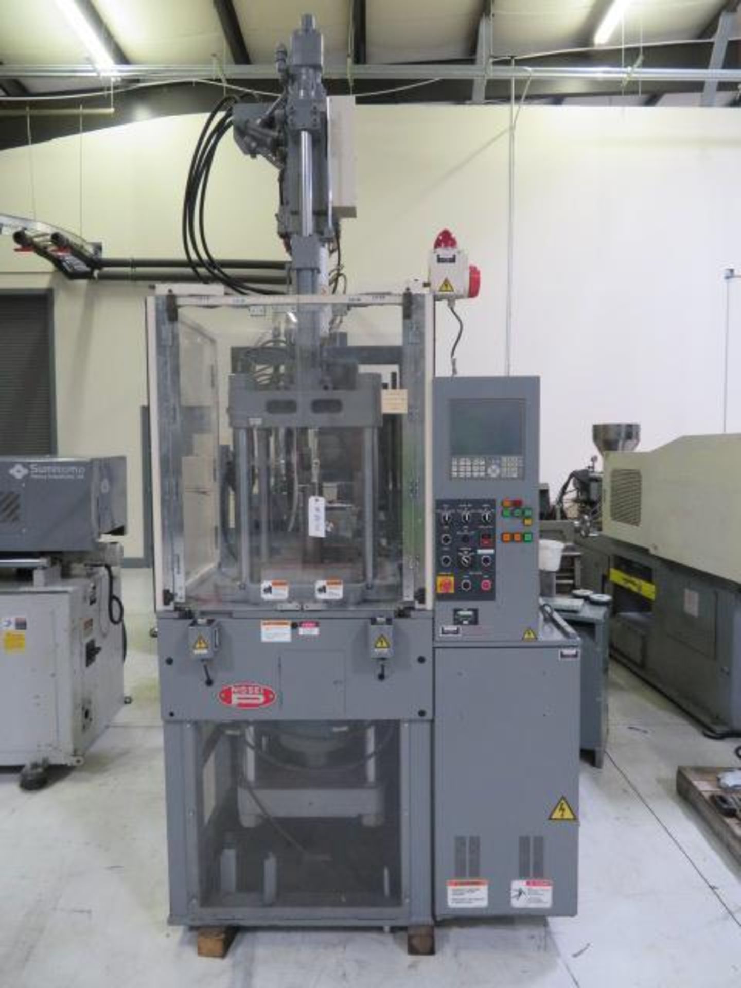 40 Ton Vertical Single Station Nissei TH40-2VSE Injection Molding Machine, 0.6oz Shot Size