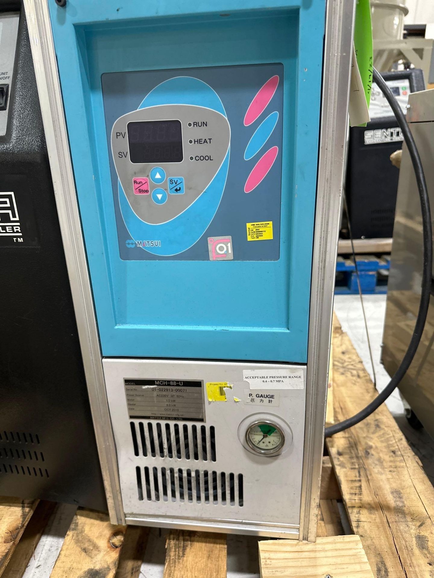 Matsui MCH-88-U Thermolator, 24gpm, 57psi, 248F, Equipped With: Alarm Lamp and Buzzer - Image 11 of 12