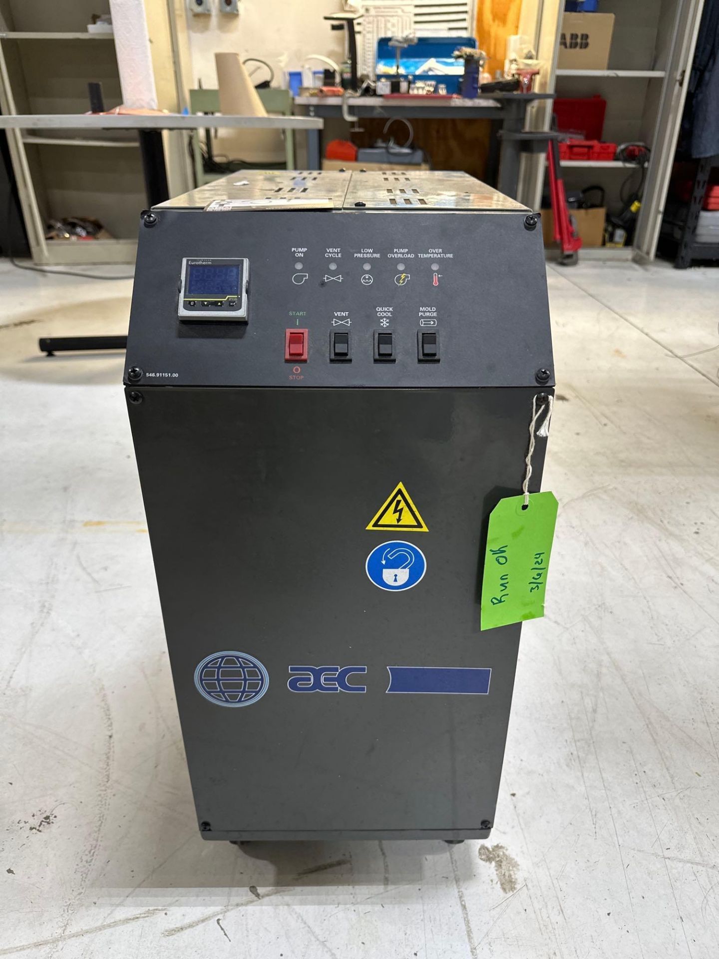 AEC TC110 Thermolator, s/n 48L0229, 2019