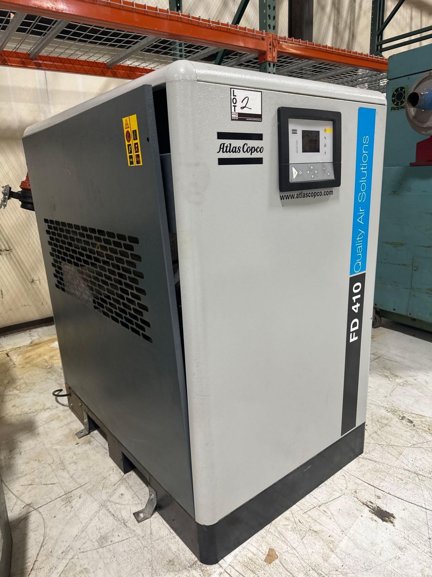 Atlas Copco FD410 Quality Air Soultions Air Dryer, s/n ITJ004670 - Image 2 of 6