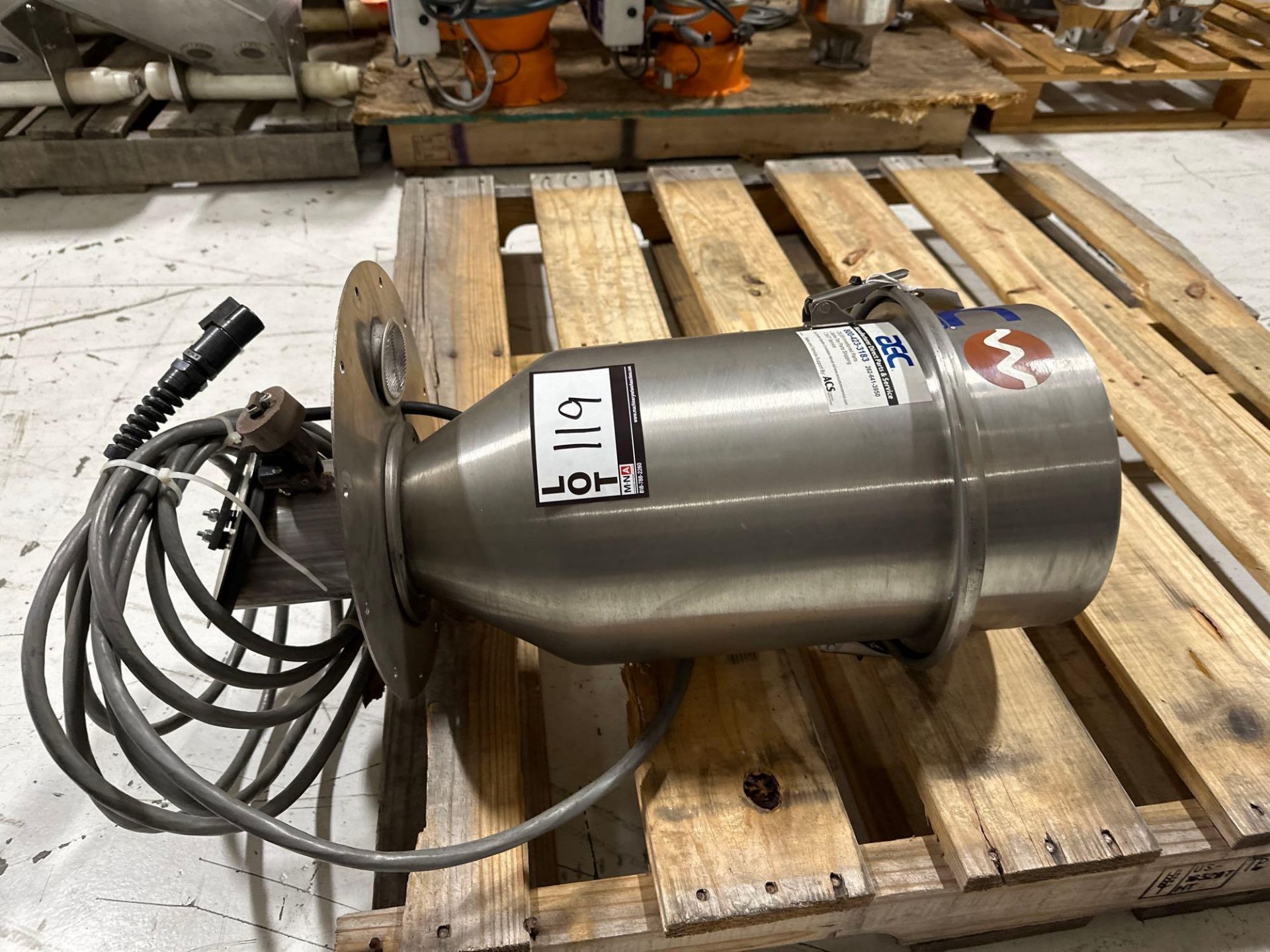 AEC SRC04 Vacuum Receiver, 0.4 cu ft/14 lbs, 2", s/n 43L2185 - Image 2 of 4