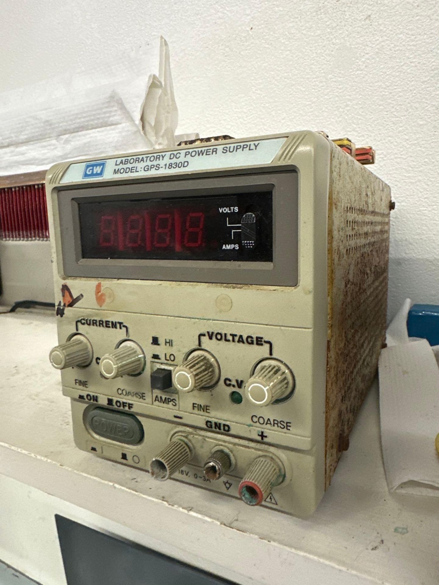 (2) GW Instek GPS-18300 Laboratory DC Power Supply w/ Electro Plating Tank - Image 4 of 7