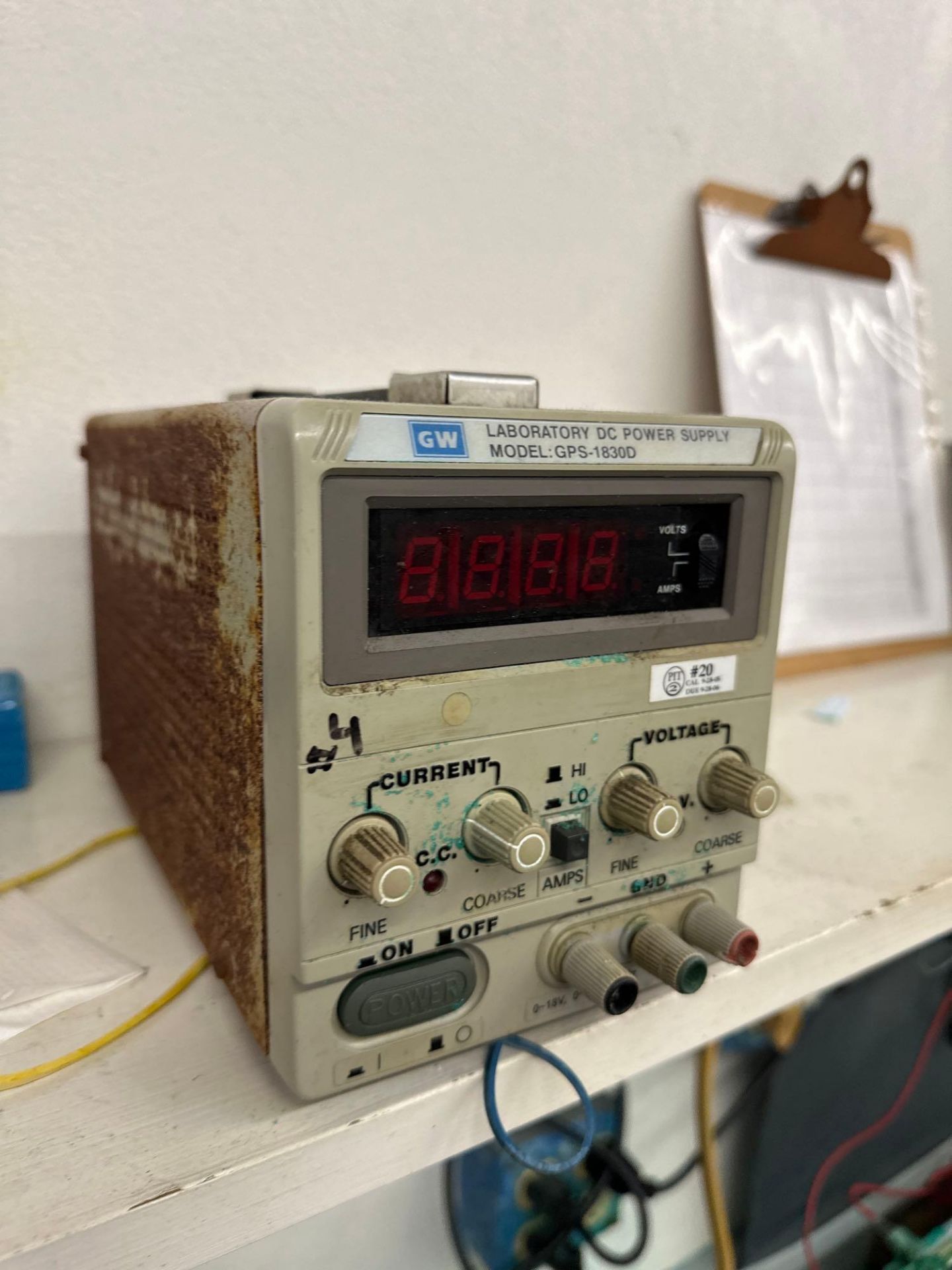 (2) GW Instek GPS-18300 Laboratory DC Power Supply w/ Electro Plating Tank - Image 6 of 7