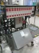 12 ZONE PCS HOT RUNNER CONTROL ON CART WITH 15 KVA TRANSFORMER
