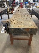 10’ x 3’ x 9.5” Acorn Table w/ Vise