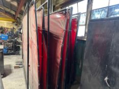 (10) Assorted Welding Curtains
