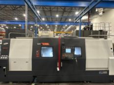 Samsung SMEC SL-4500XM Turning Center, Fanuc 0i-TF Control, 12 Station Turret, All Positions Live