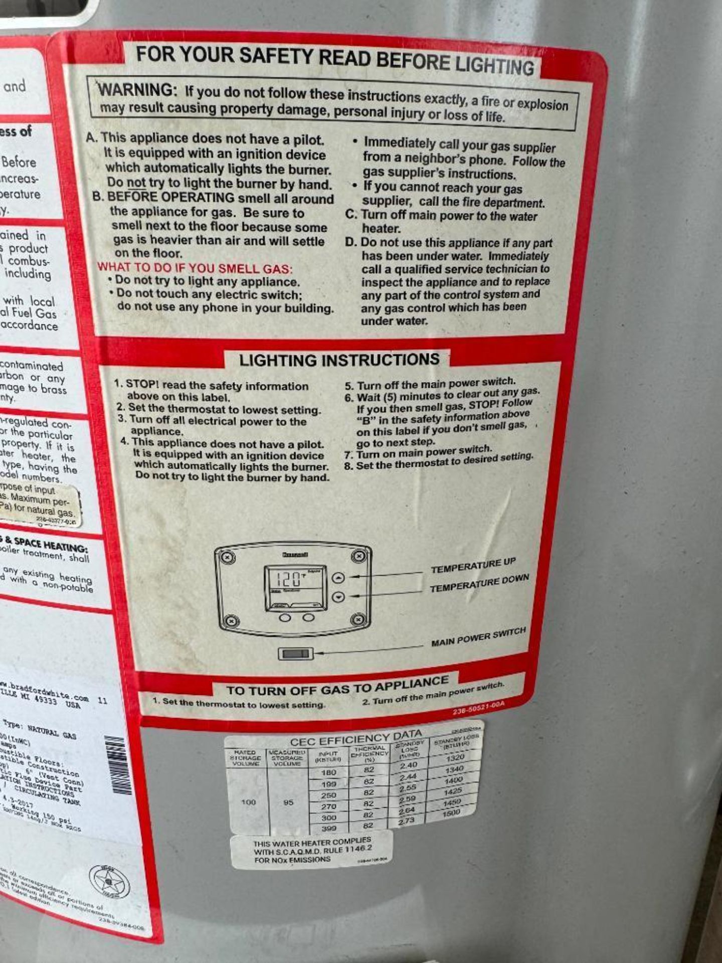 Bradford White PHCC Water Heater - Image 4 of 4