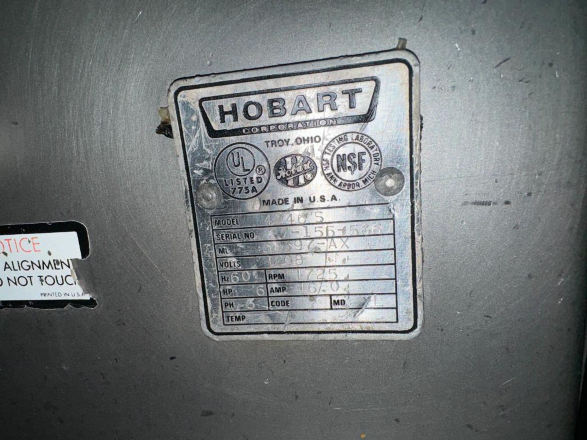 Hobart 4246 Mixer Grinder - Image 6 of 6