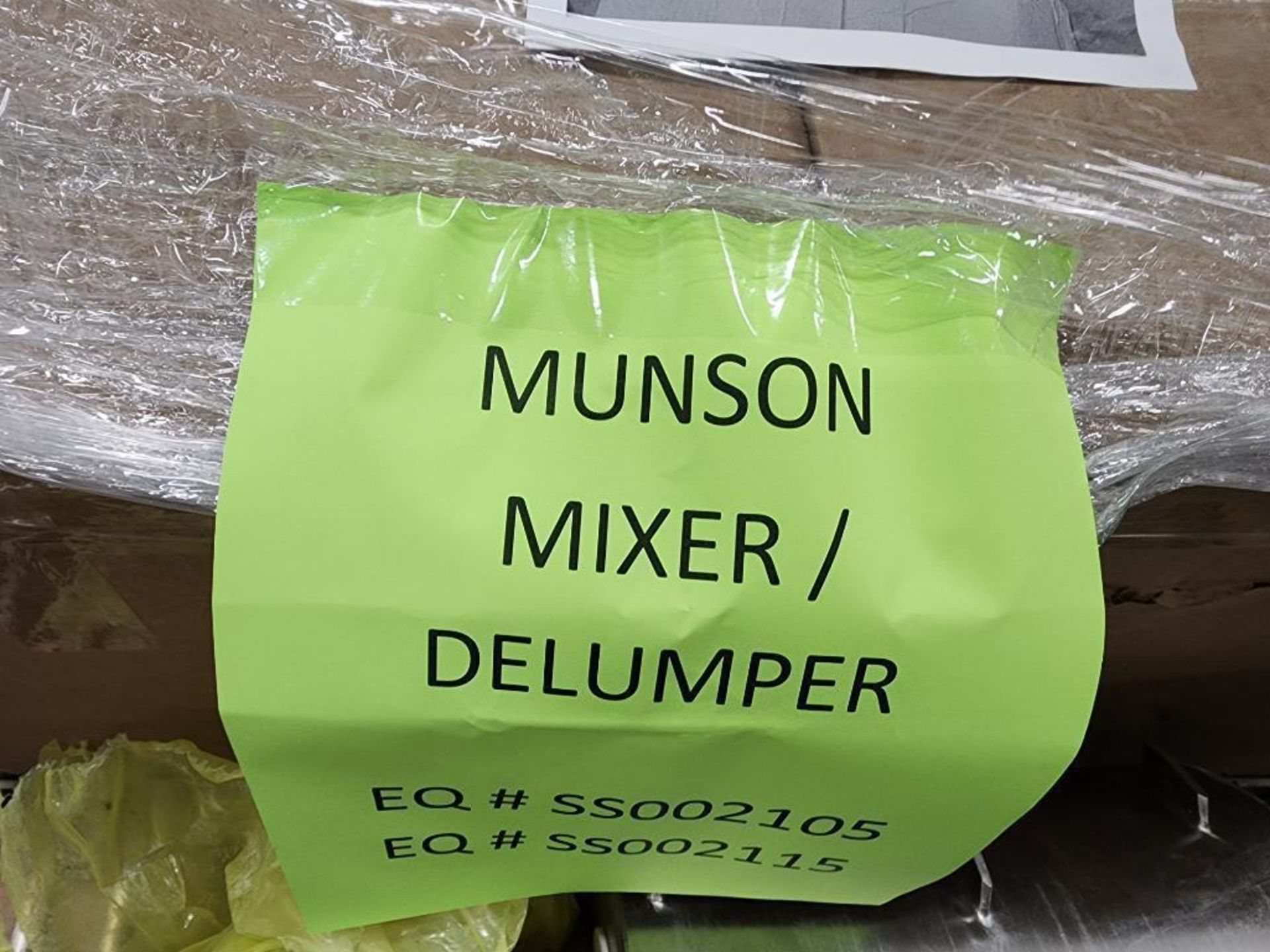 Spare Munson Mixer Parts - Image 3 of 3