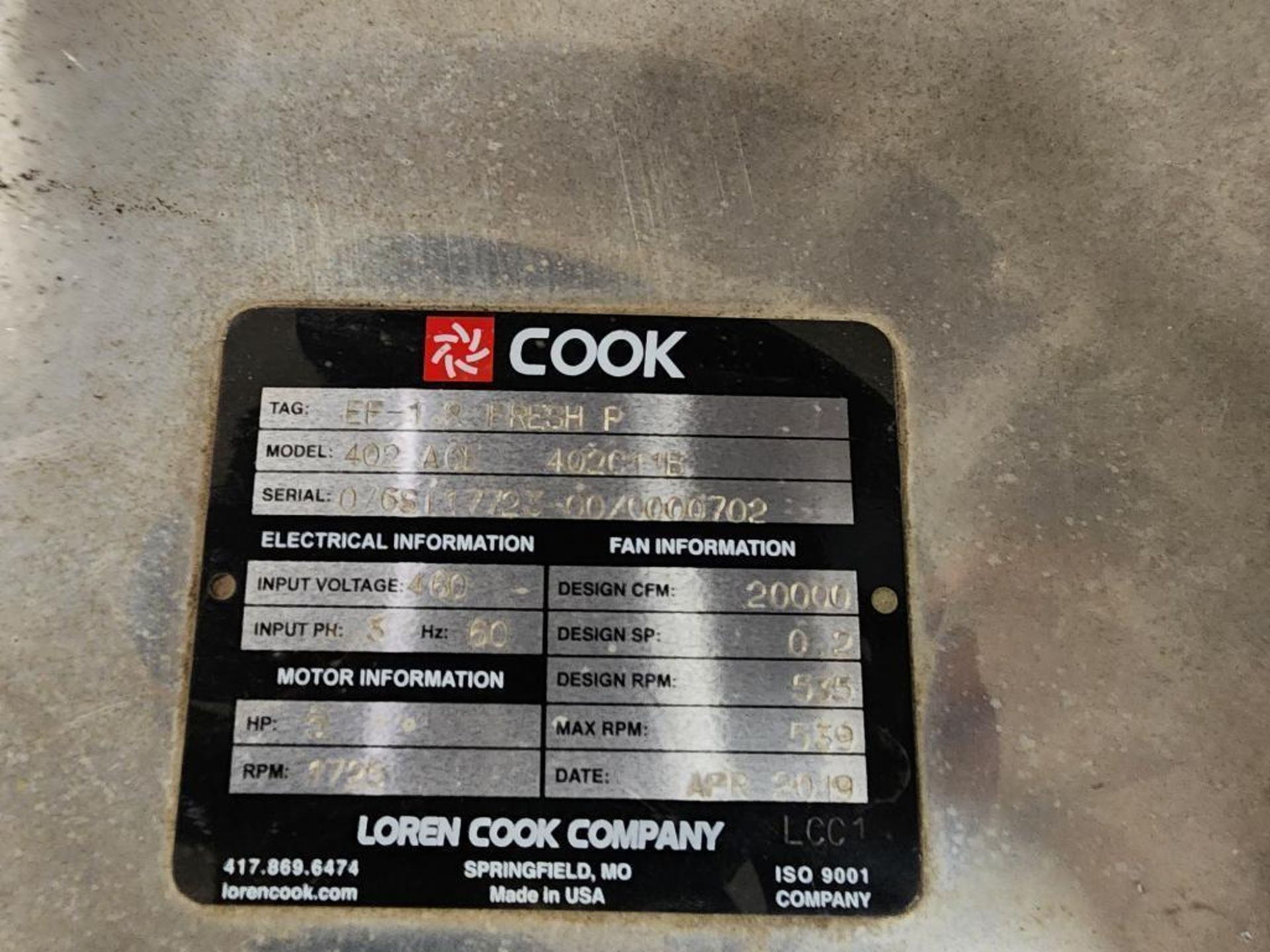 Cook Exhaust Fan - Image 4 of 5