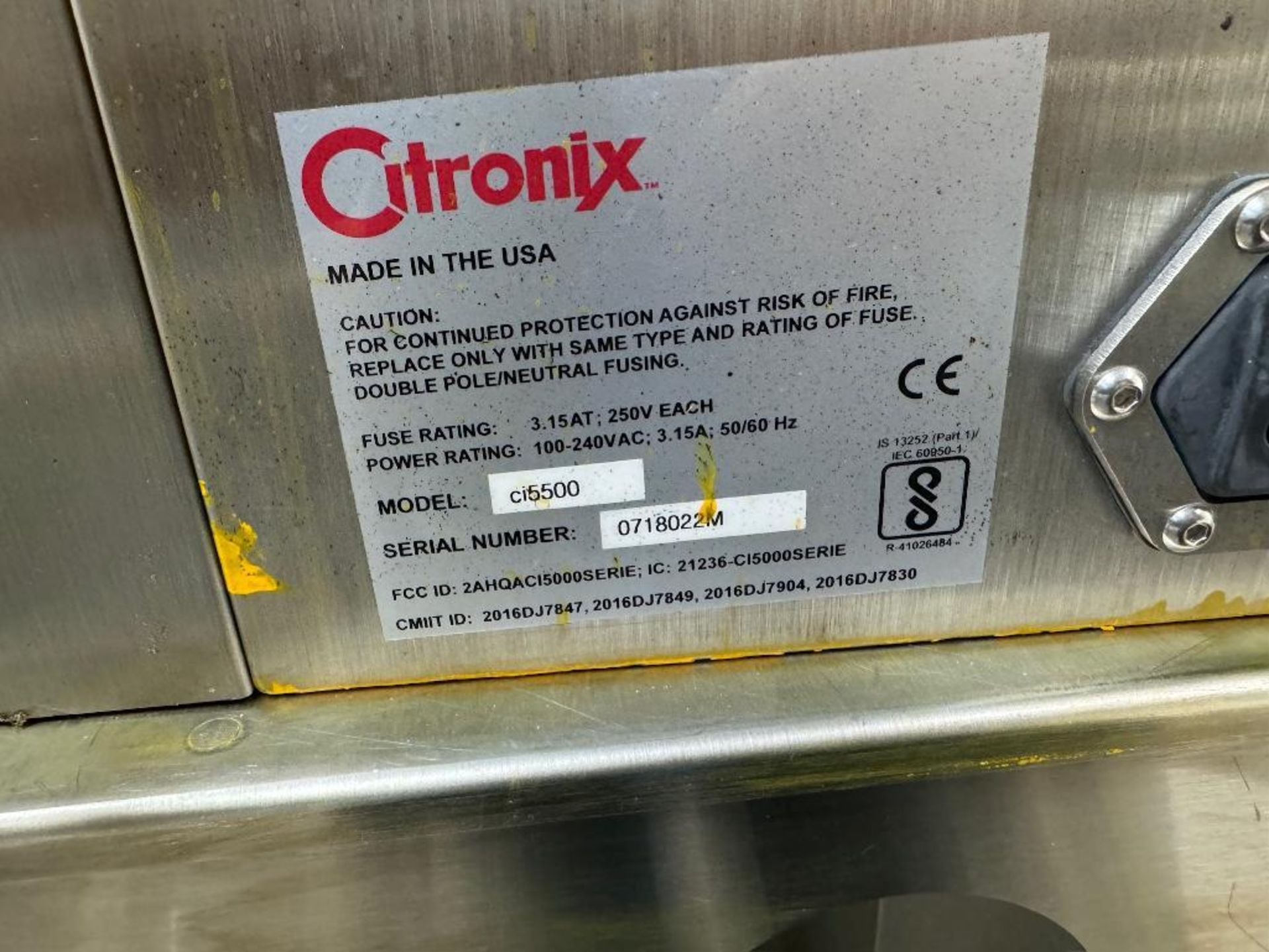 Citronix ci5500 Code Dater printer - Image 3 of 4