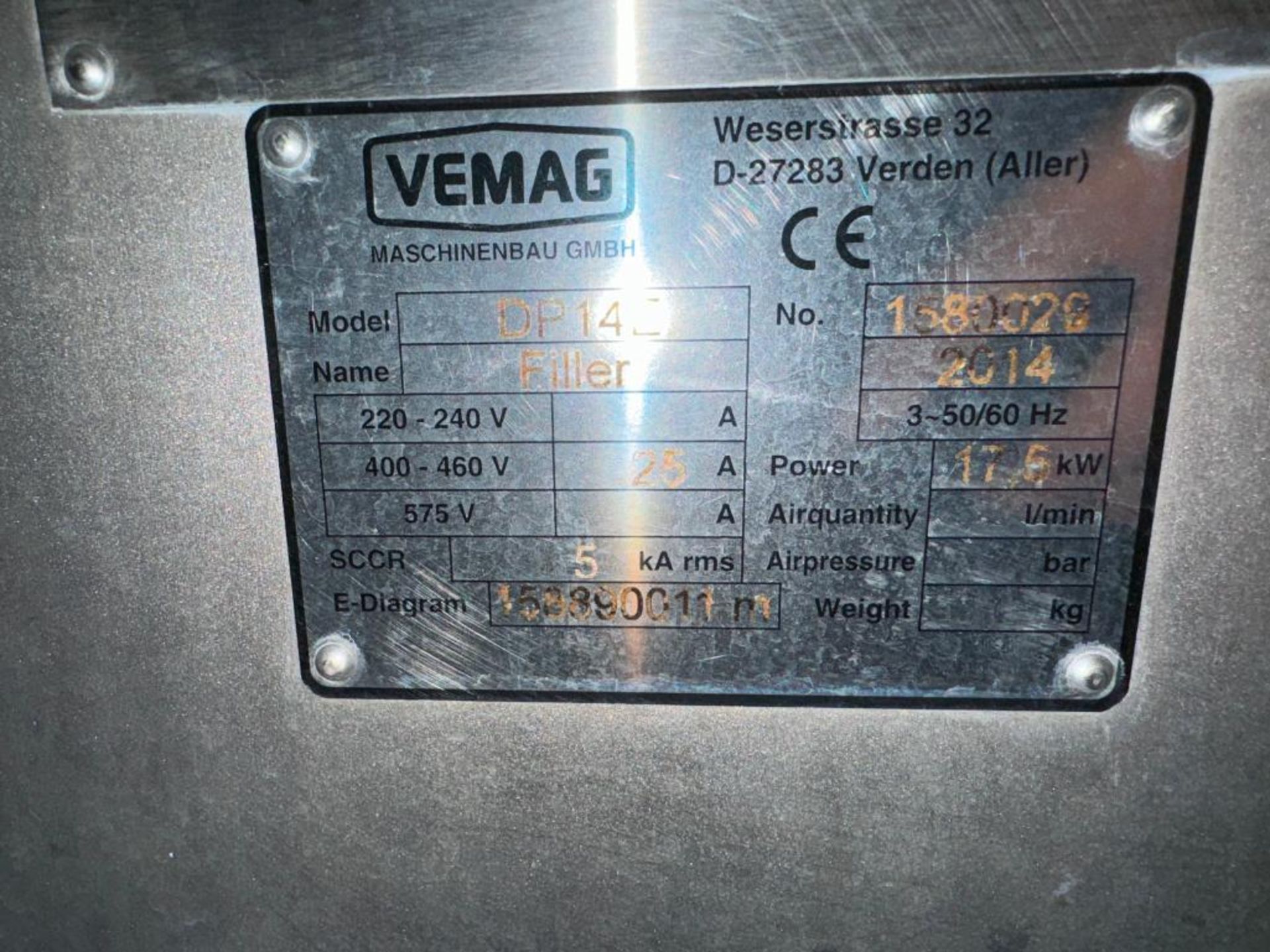 Vemag DP 14E Vacuum Stuffer - Image 4 of 10