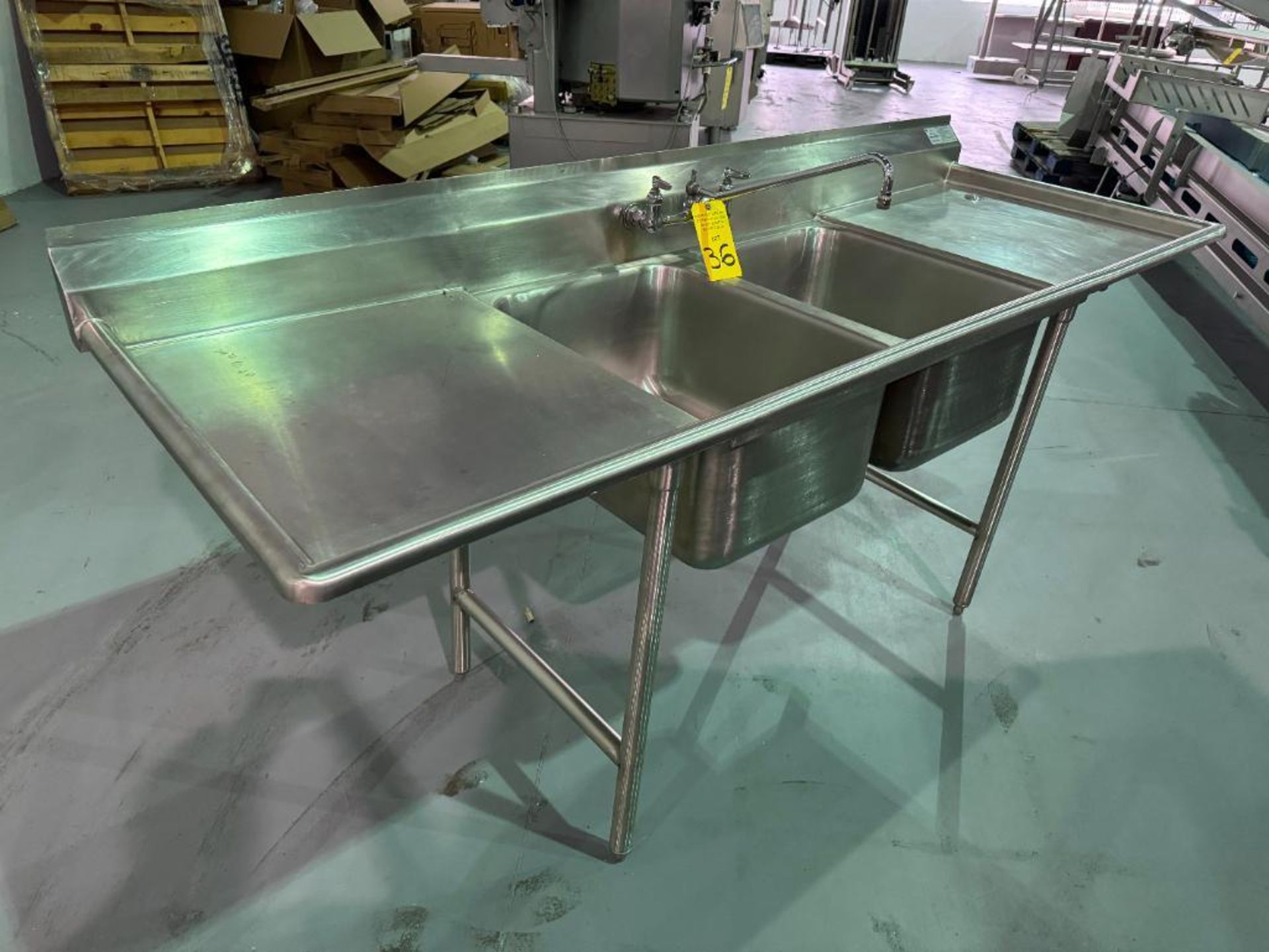 Stainless Steel Double Sink - Image 3 of 3