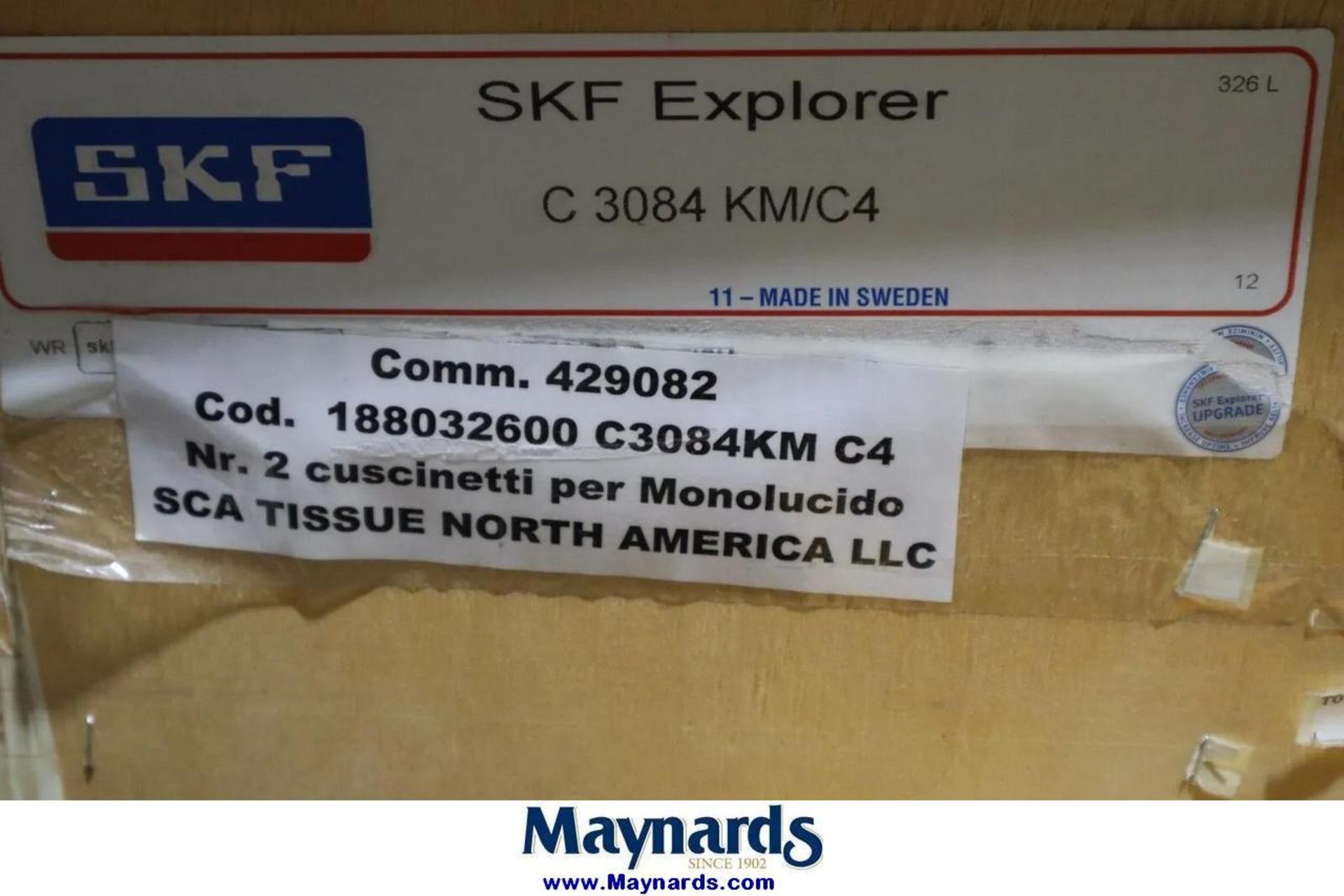 C 3084 KM/C4 - SKF EXPLORER - CARB BEARING - Image 3 of 4