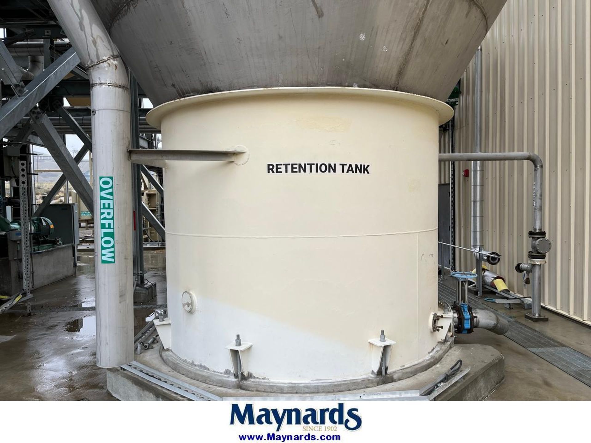 74,500 GALLON T BAILEY 316L STAINLESS STEEL TANK 58' TALL 16' DIAMETER MANUFACTURED 2018 - Image 2 of 3