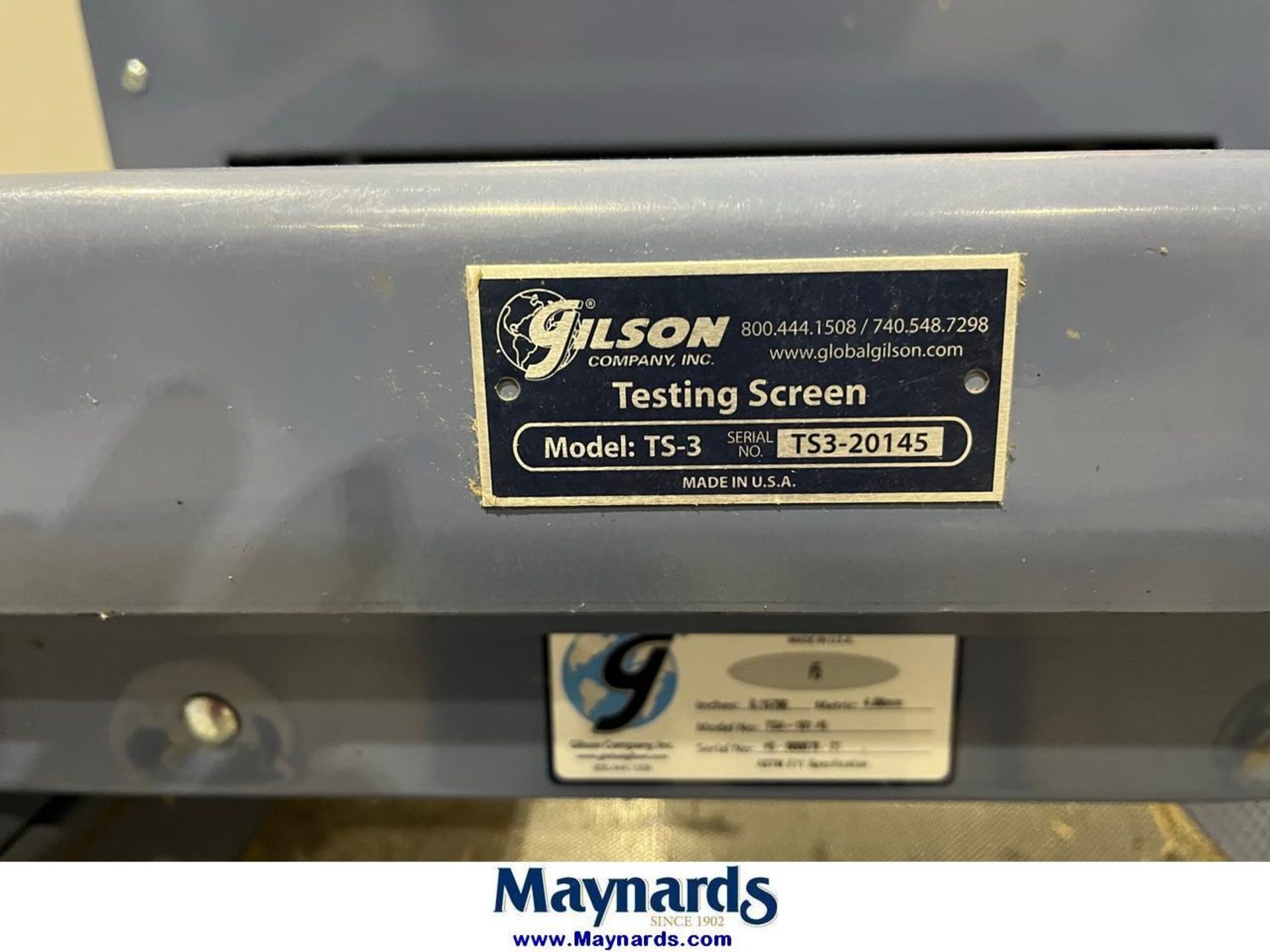 GILSON TESTING SCREEN MODEL TS-3 - Image 2 of 7