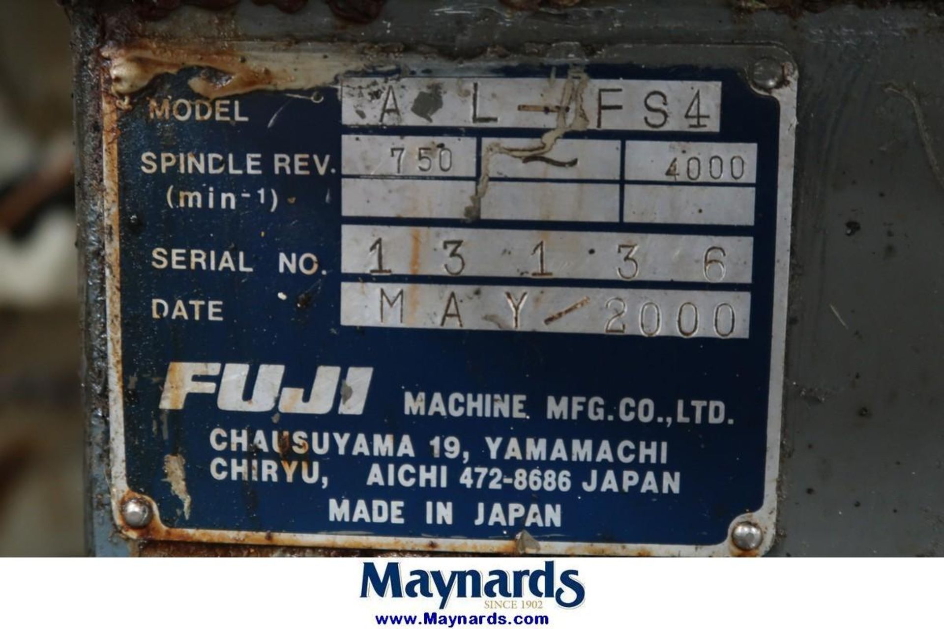 2000 Fuji FS4-AL CNC Box Way Lathe - Image 10 of 10