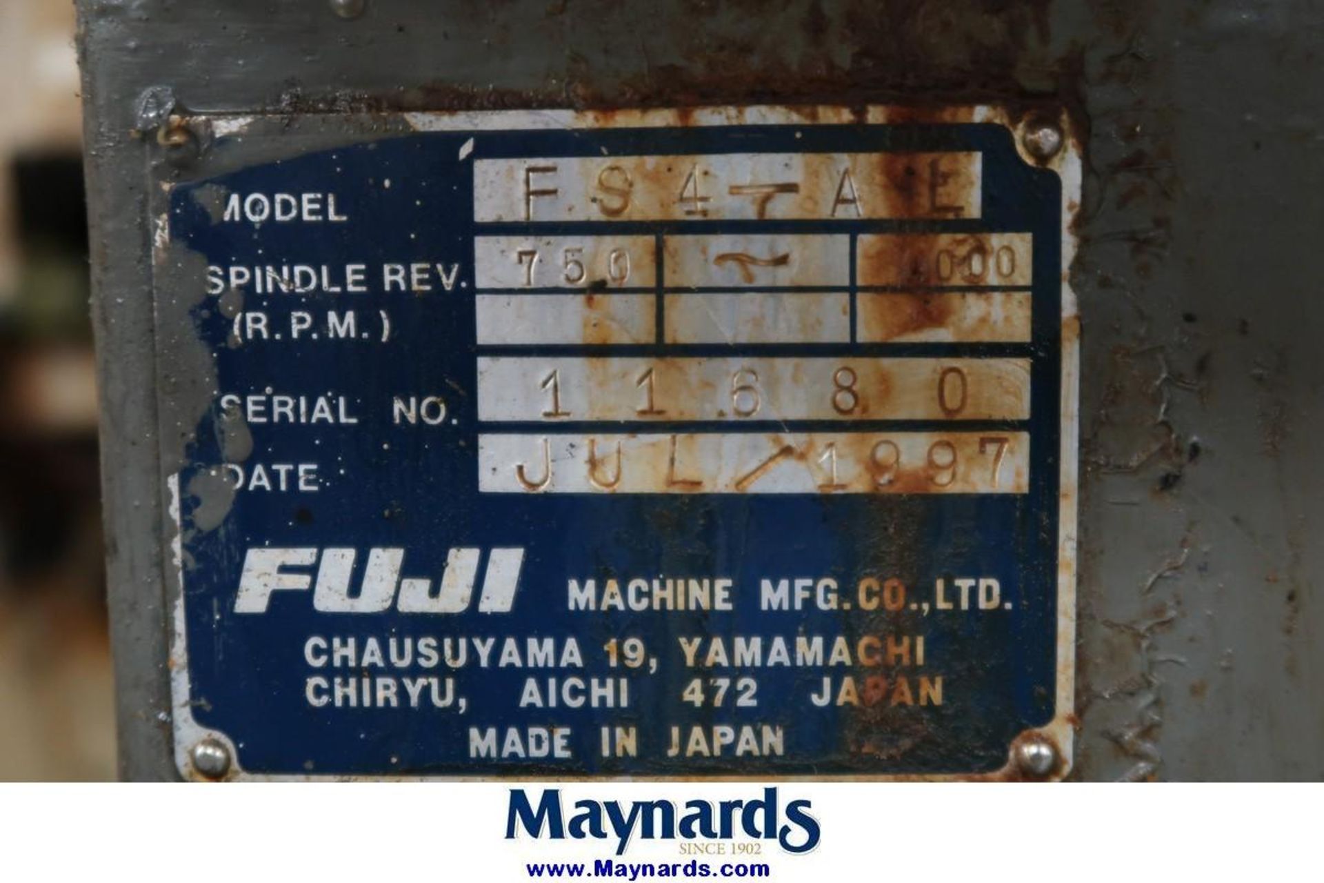 1997 Fuji FS4-AL CNC Box Way Lathe - Image 12 of 12