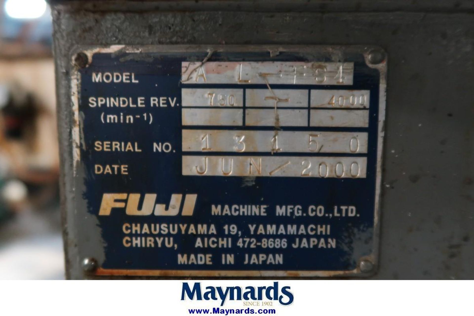 2000 Fuji FS4-AL CNC Box Way Lathe - Image 10 of 10