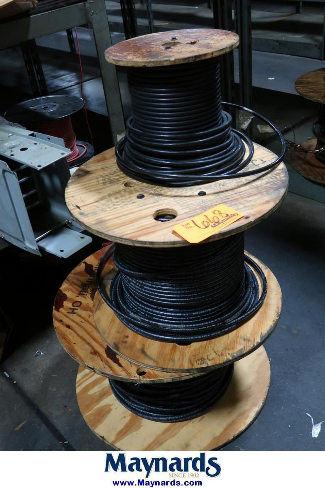 Sections of Steel Wire Rack with Contents of Wire Spools - Image 8 of 8