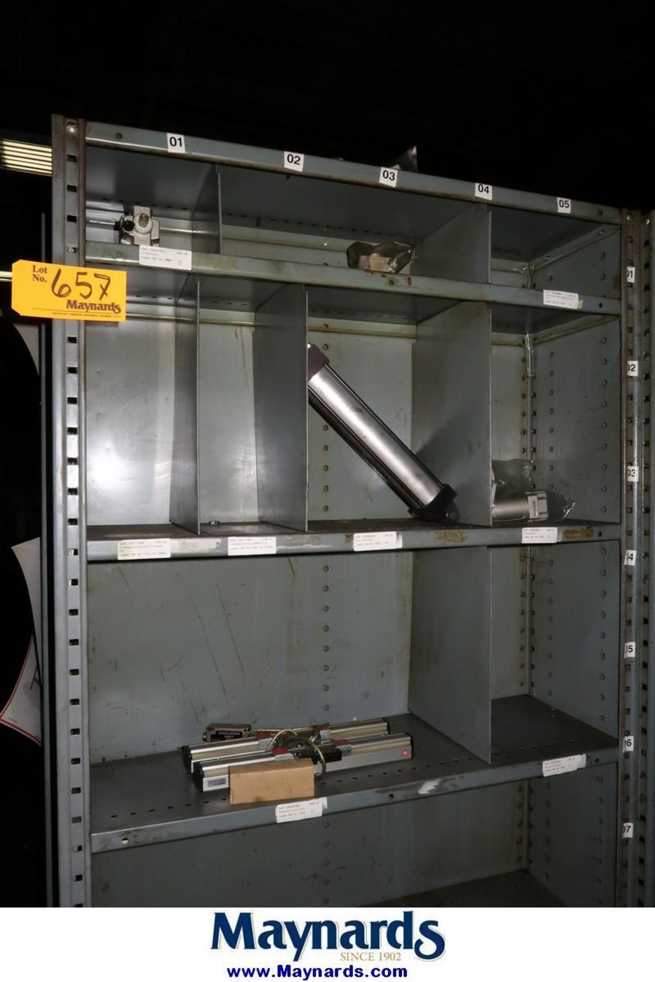 Adjustable Shelving Units with Contents of Spare Parts - Image 13 of 21