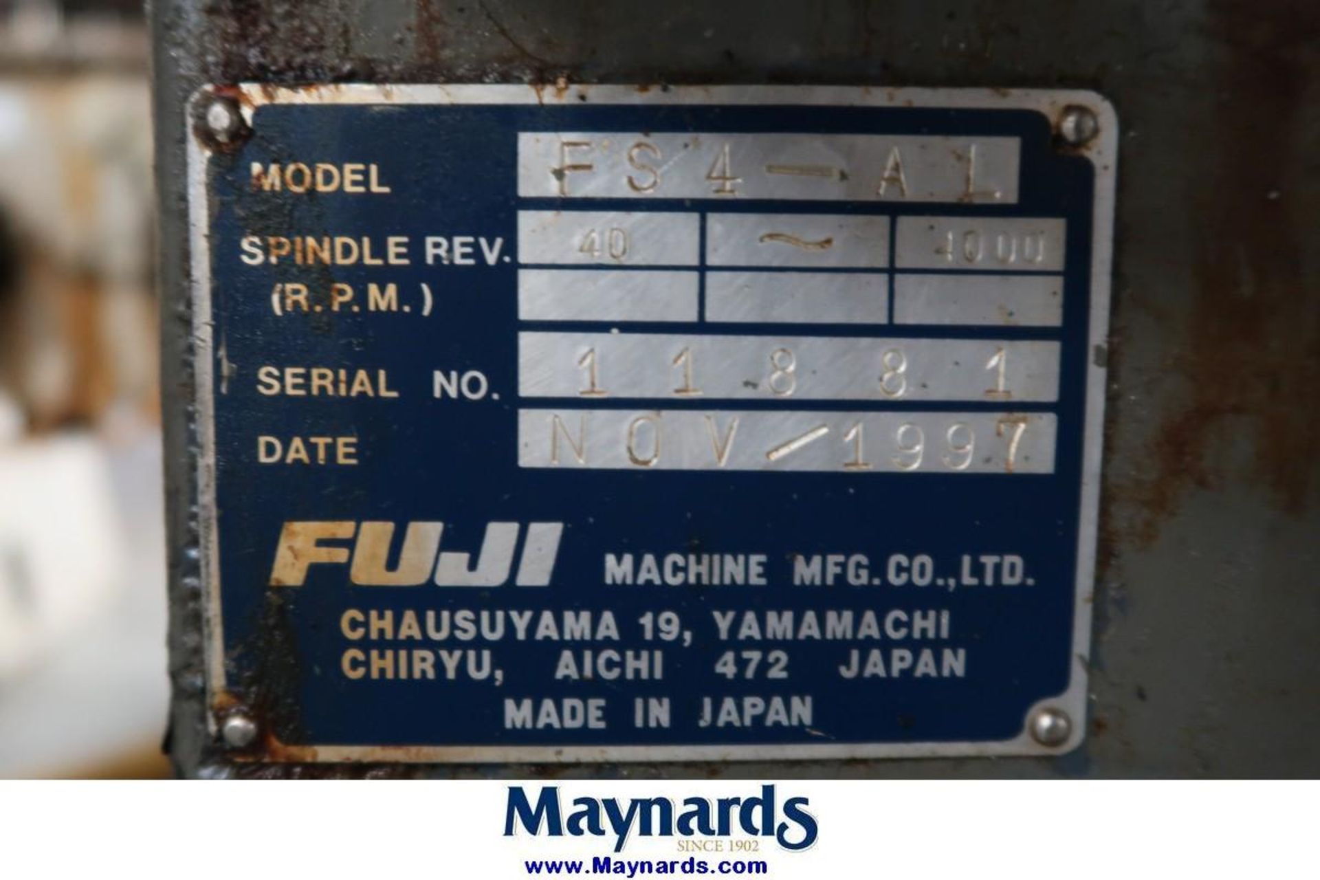 1997 Fuji FS4-AL CNC Box Way Lathe - Image 12 of 12