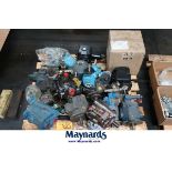 Pallets of Hydraulic Pumps, Fittings, & Gearboxes