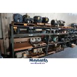 Sections of 5-Tier Heavy Duty Rack with Remaining Contents of Motors & Motor Parts