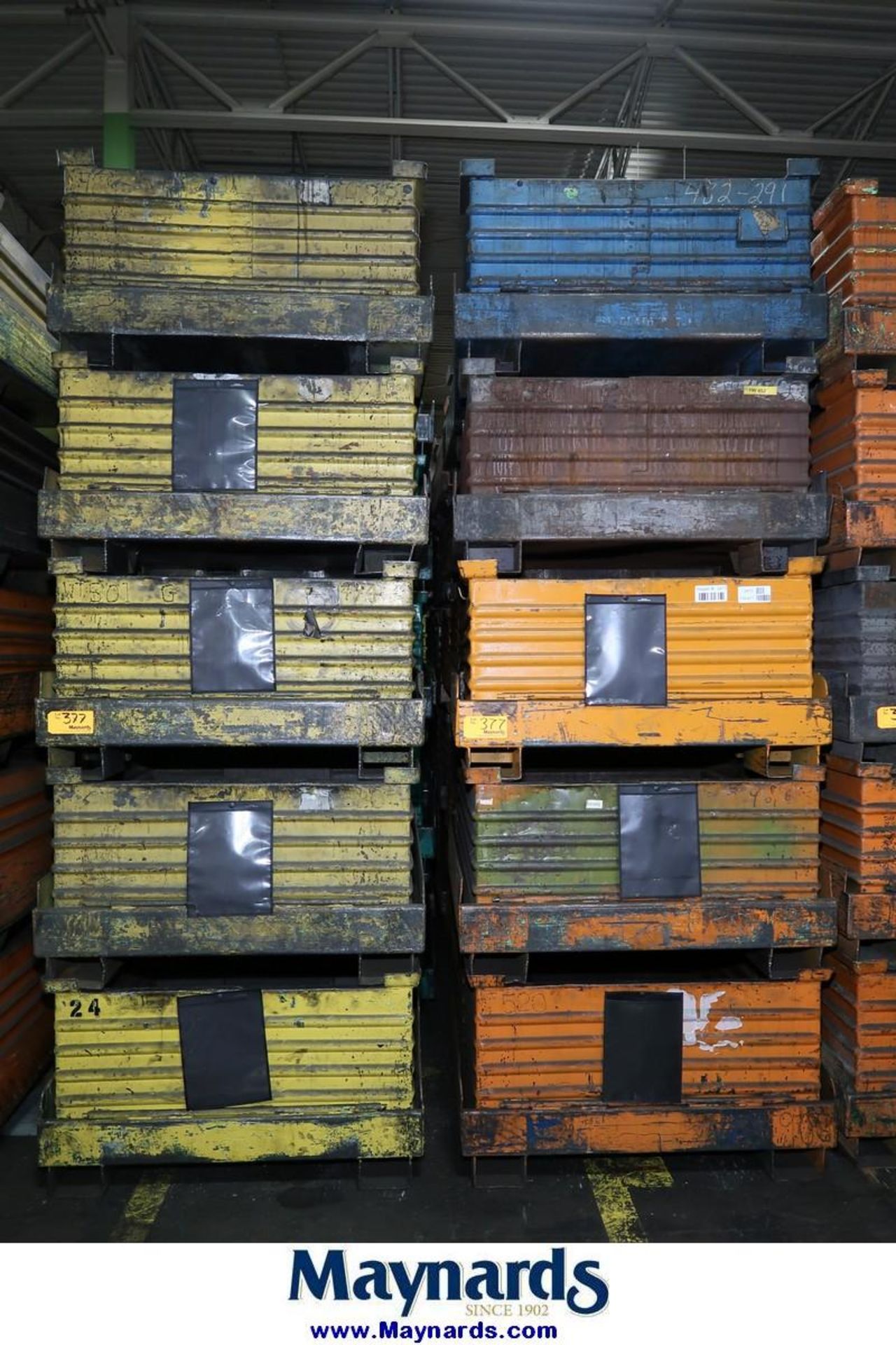 Corrugated Steel Clamshell Bins