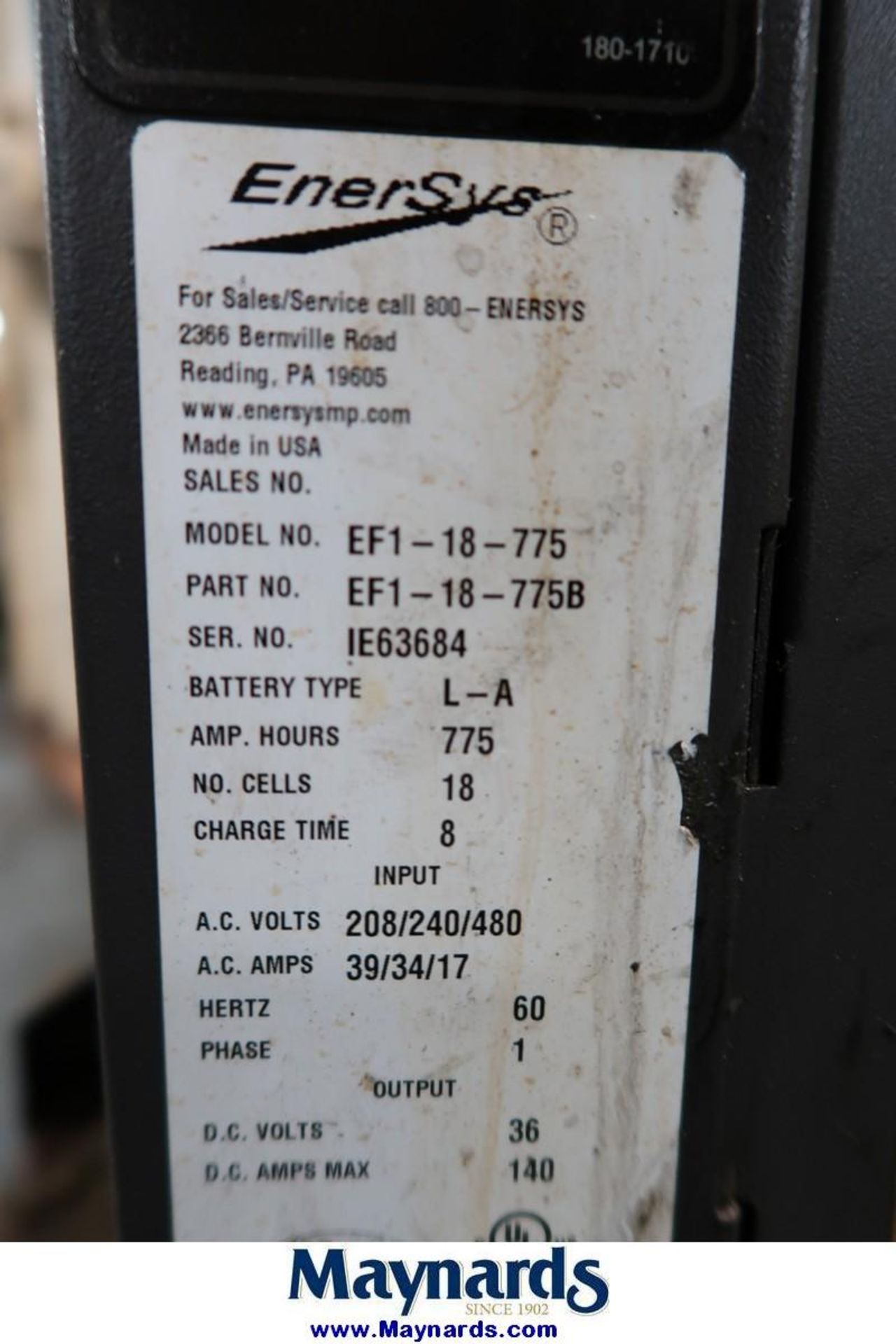Enersys Enforcer Ferro EF1-18-775 36V Battery Charger - Bild 5 aus 5