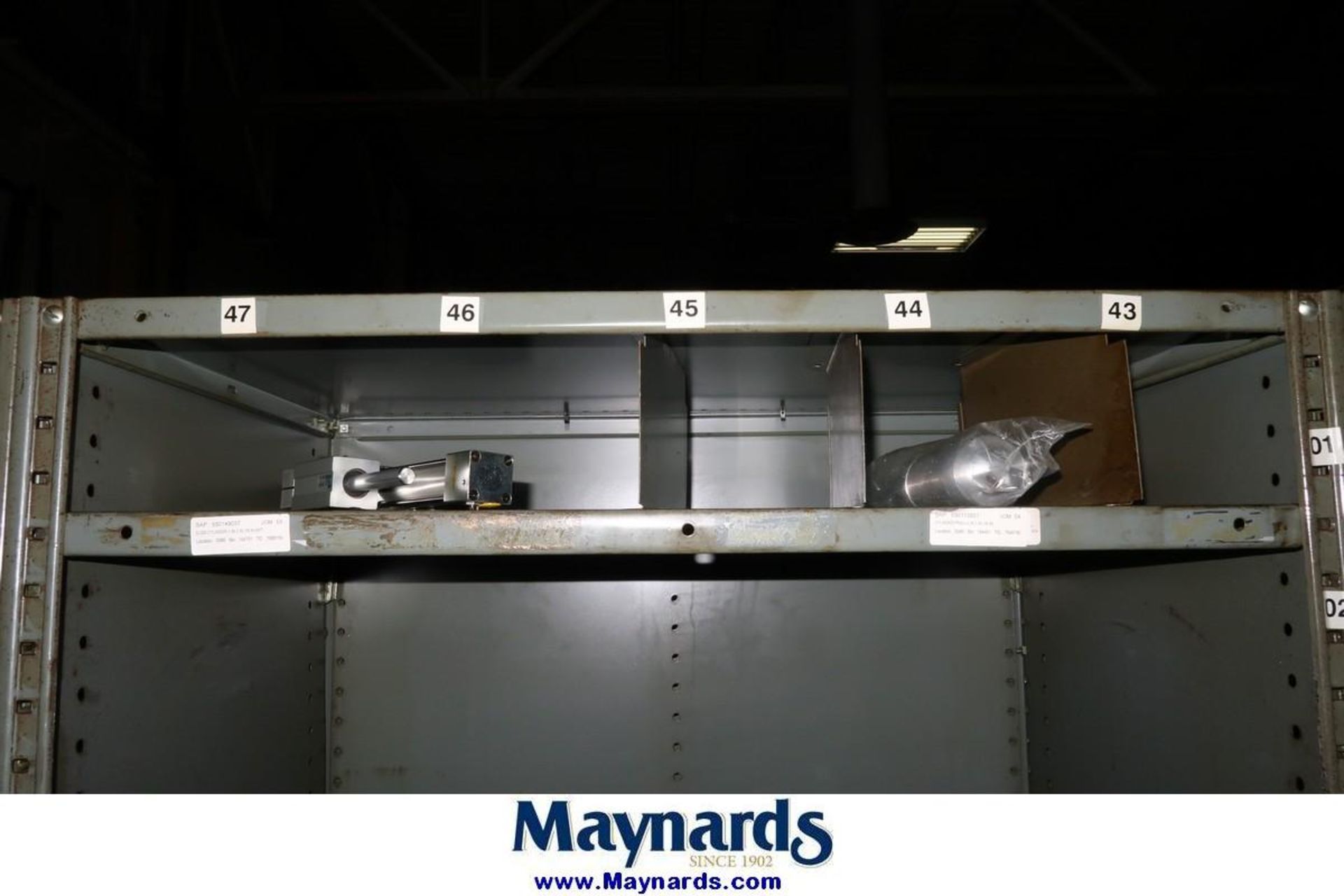 Adjustable Shelving Units with Contents of Spare Parts - Image 10 of 21