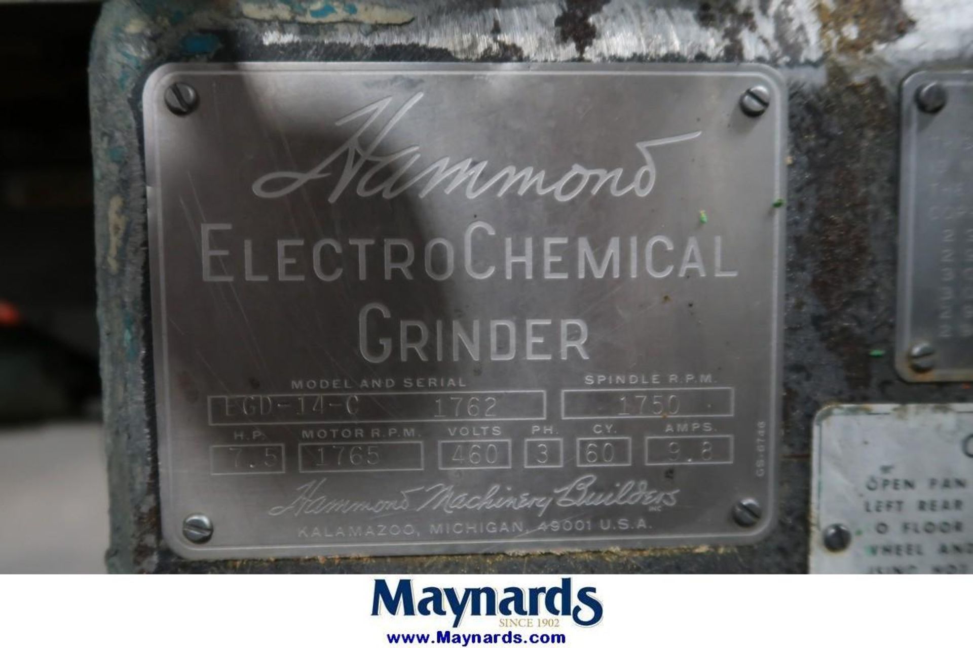 Hammond EGD-14-C 14" Electrochemical Grinder - Bild 6 aus 7
