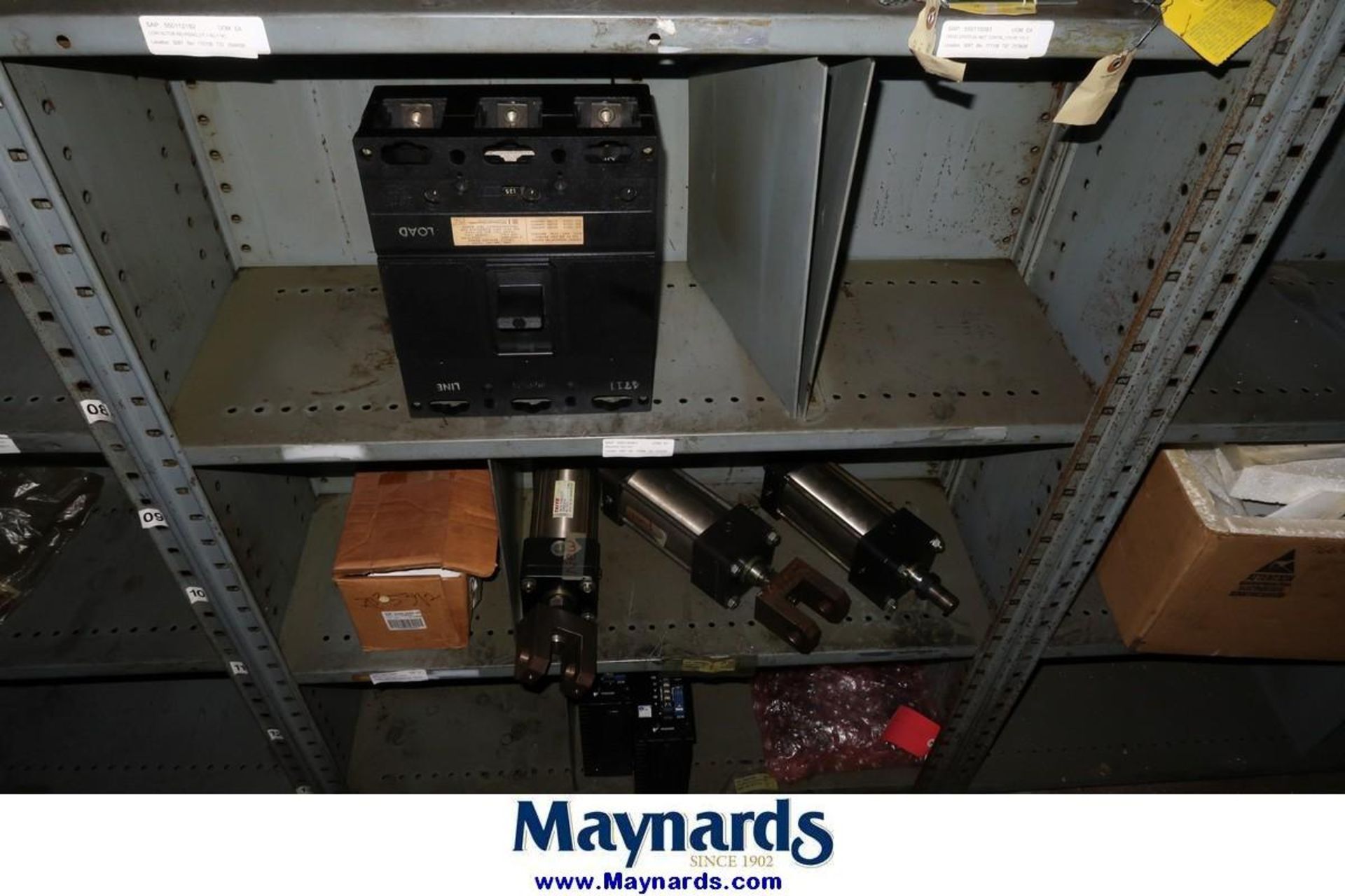Adjustable Shelving Units with Contents of Spare Parts - Image 14 of 21