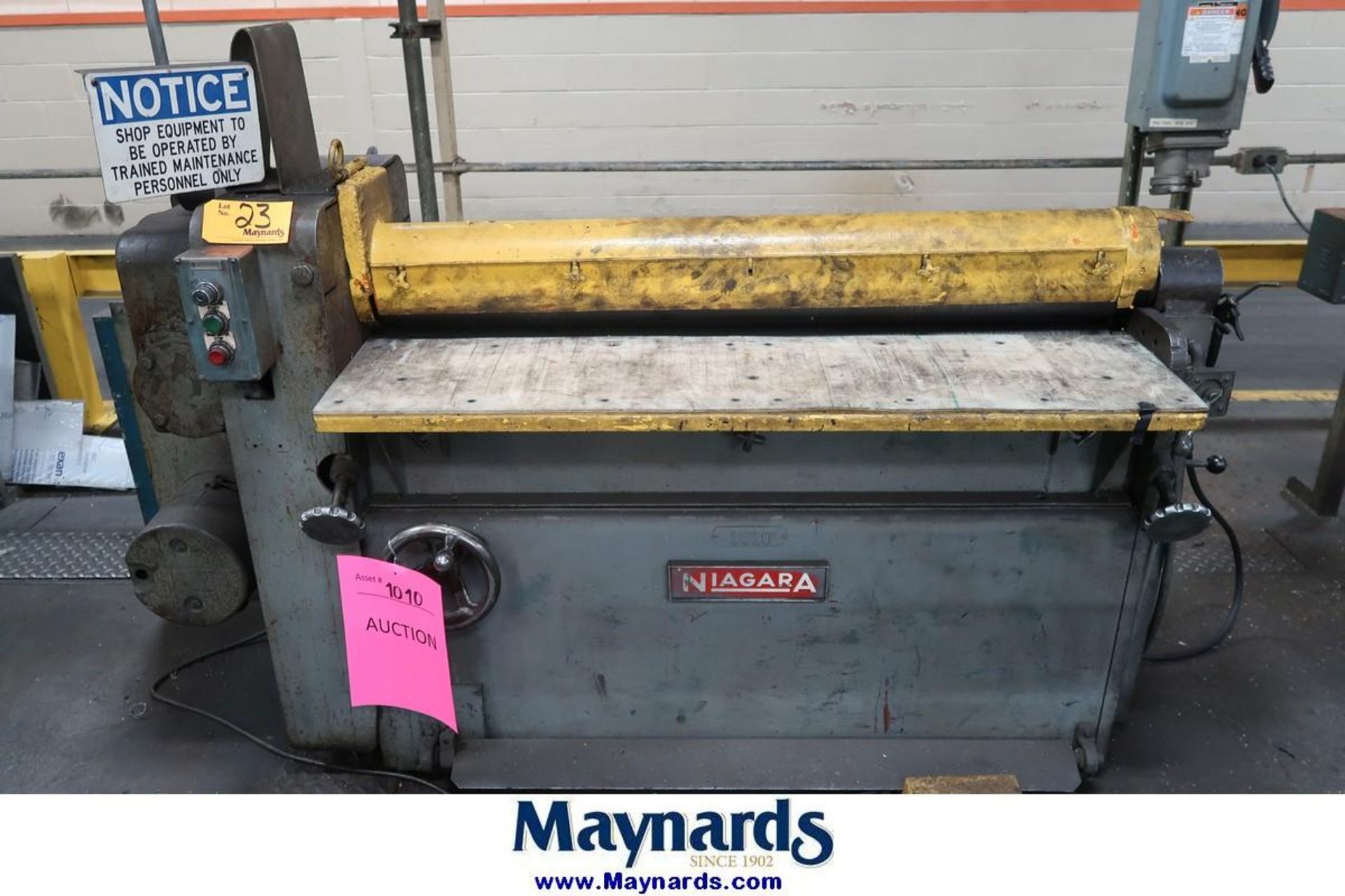 Niagara 5" x 50" Powered Plate Bending Roll