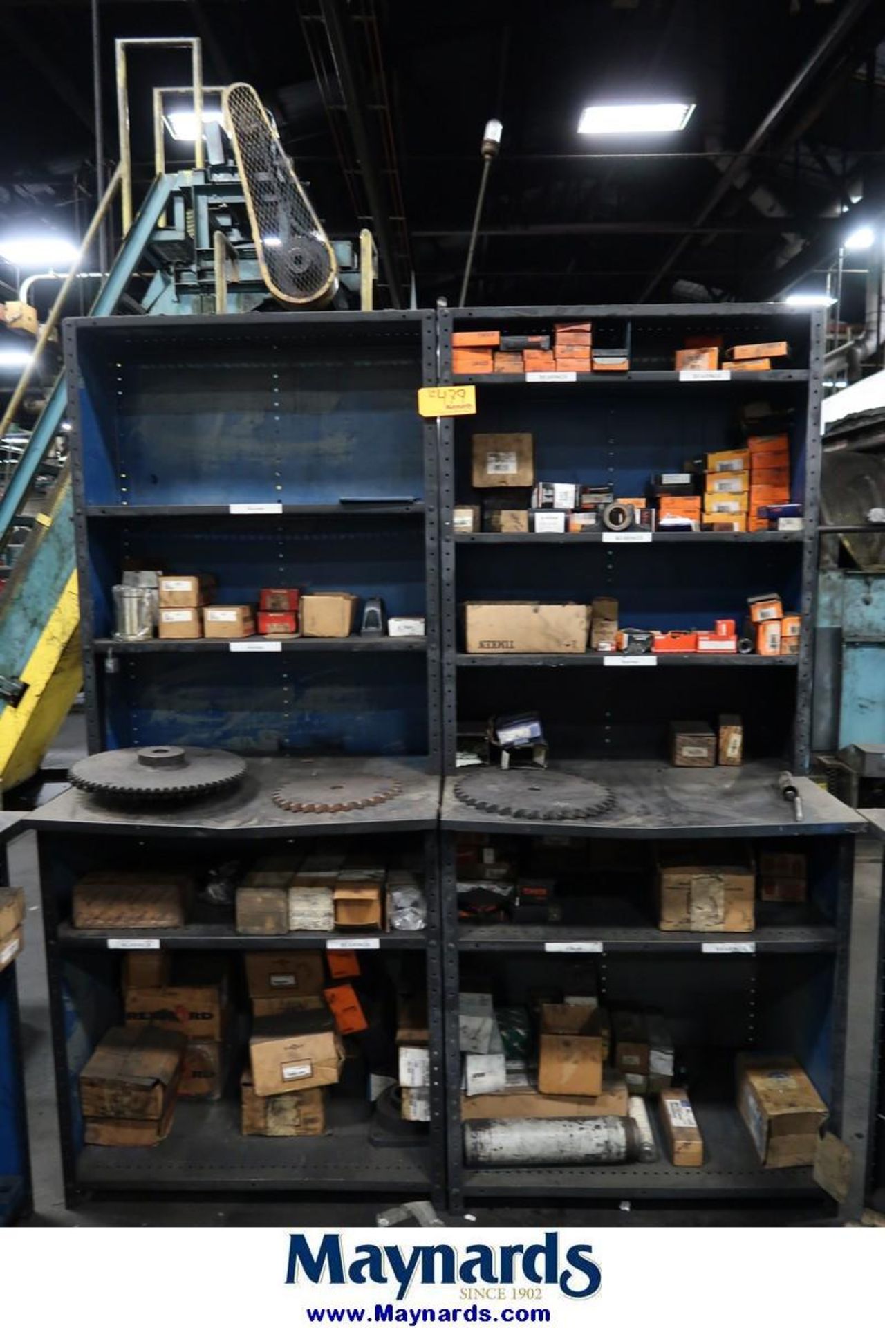Adjustable Steel Shelving Units with Contents of Heat Treat Spare Parts - Image 2 of 16