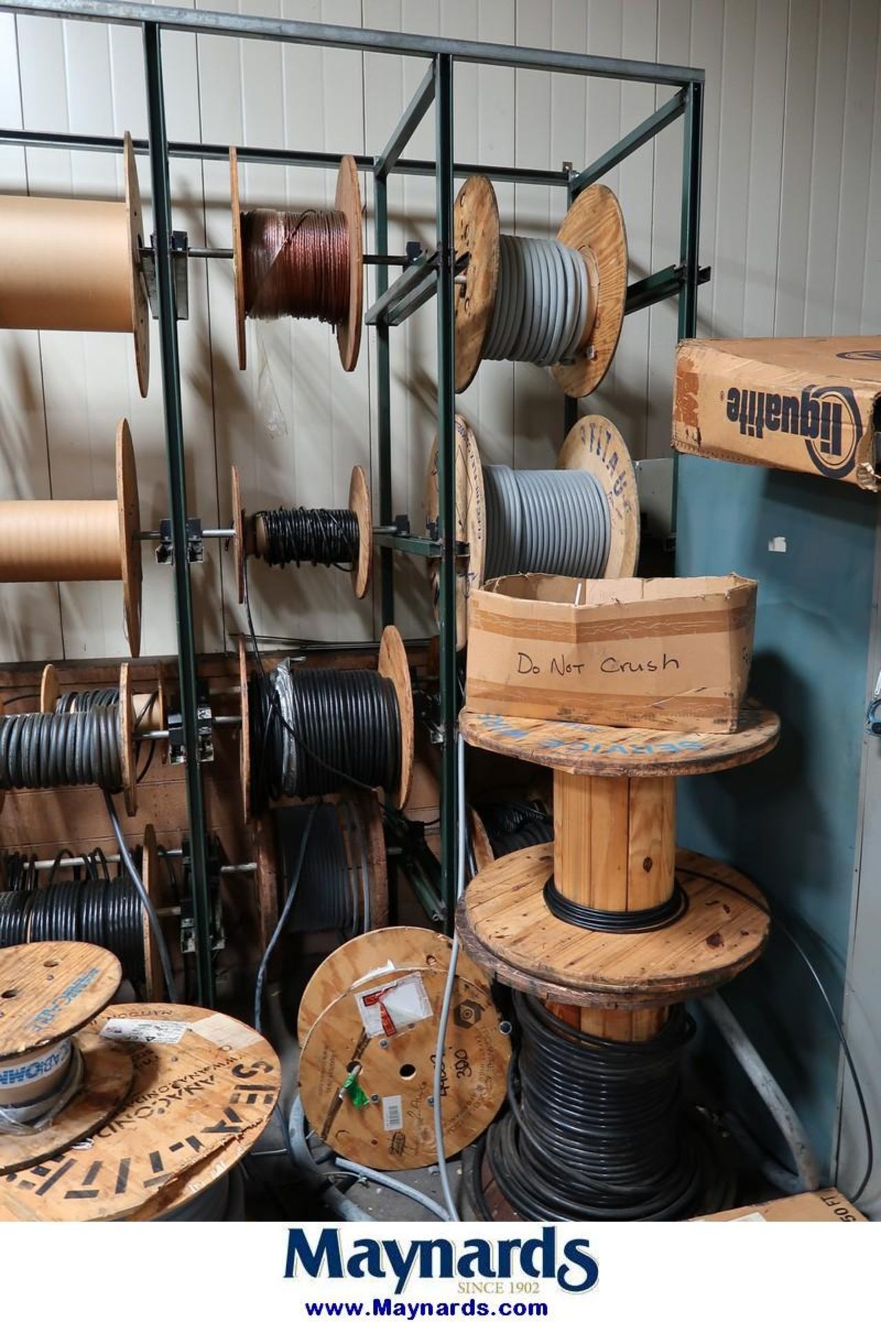 Sections of Steel Wire Rack with Contents of Wire Spools - Image 4 of 8