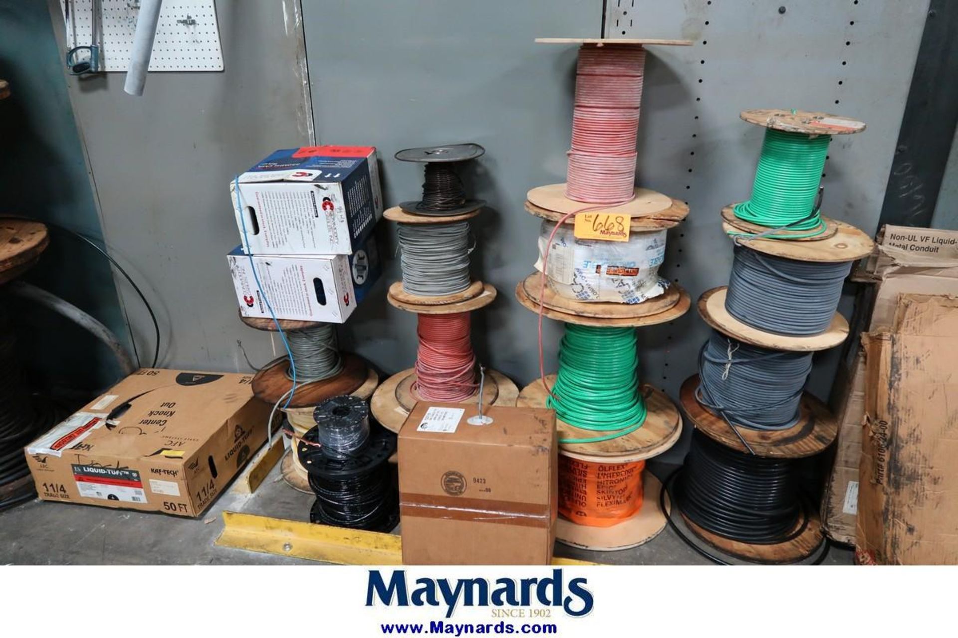 Sections of Steel Wire Rack with Contents of Wire Spools - Image 6 of 8