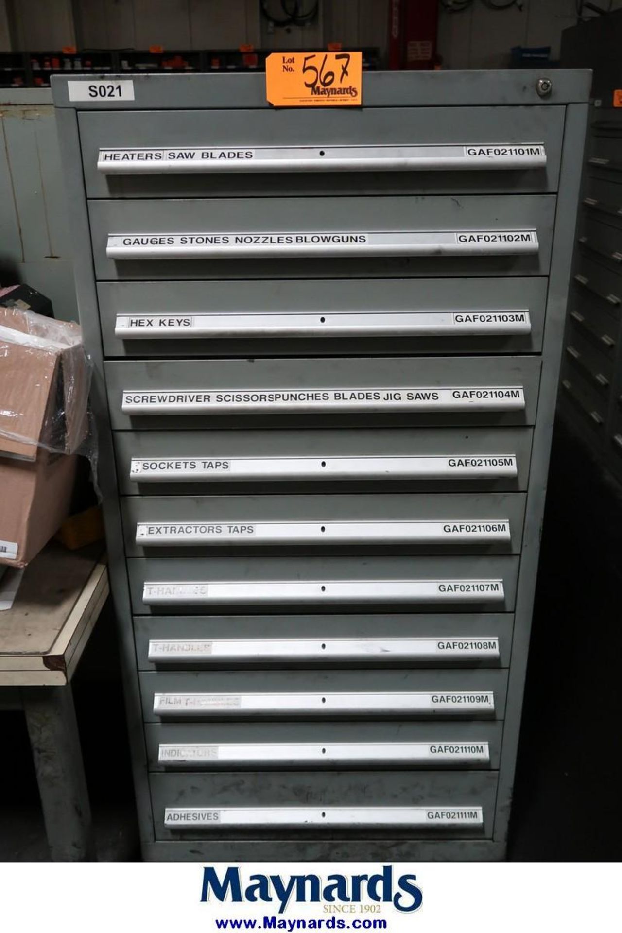 11-Drawer Heavy Duty Parts Cabinet