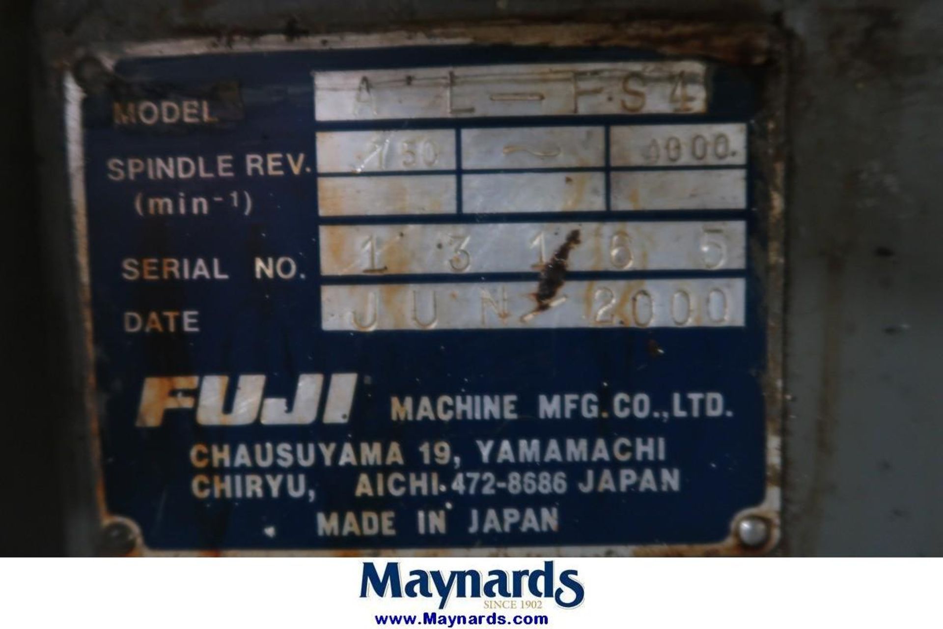 2000 Fuji FS4-AL CNC Box Way Lathe - Image 12 of 12