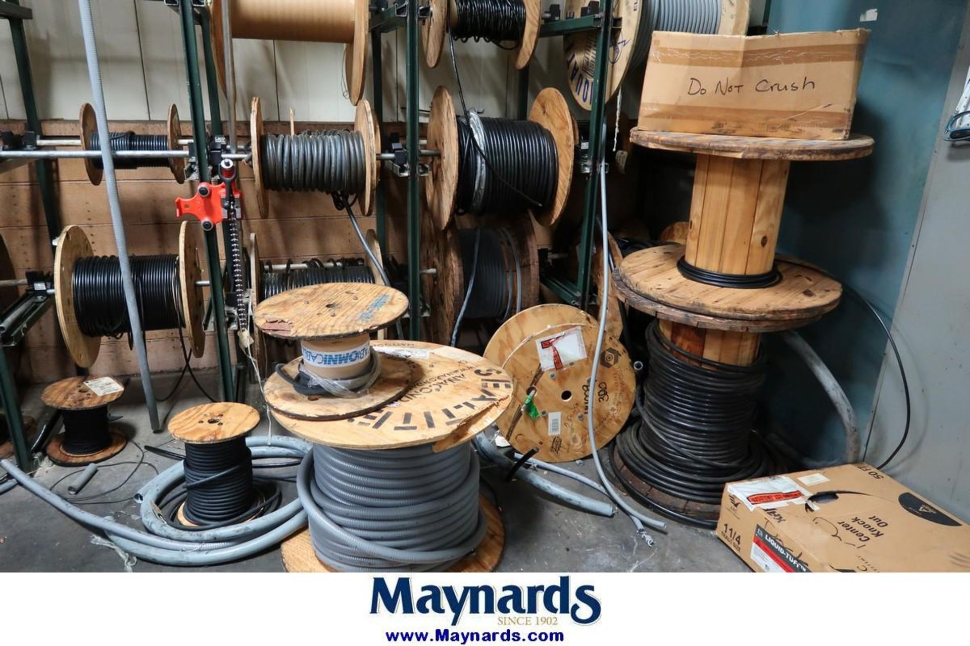 Sections of Steel Wire Rack with Contents of Wire Spools - Image 5 of 8