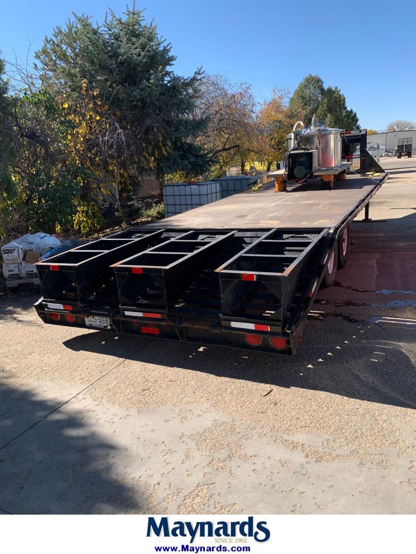 PJ Trailers T/A Goose Neck Trailer (Approx. 20' Long), 5' Dovetail w/ Ramps - Image 2 of 3