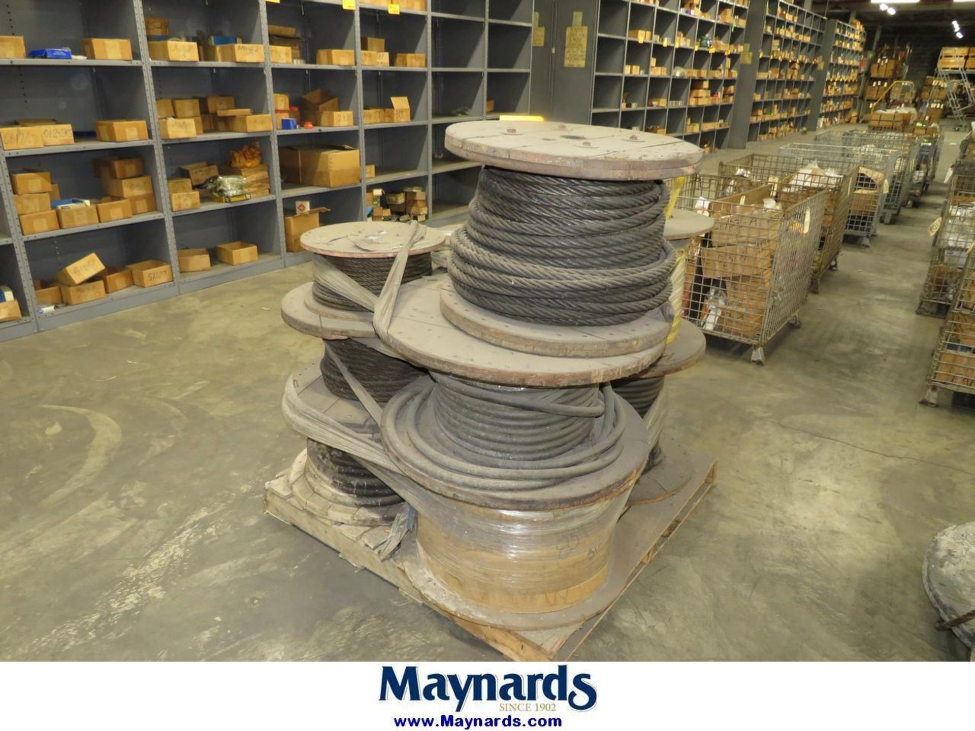 Lot of (11) Spools Material on One Pallet - Image 3 of 11