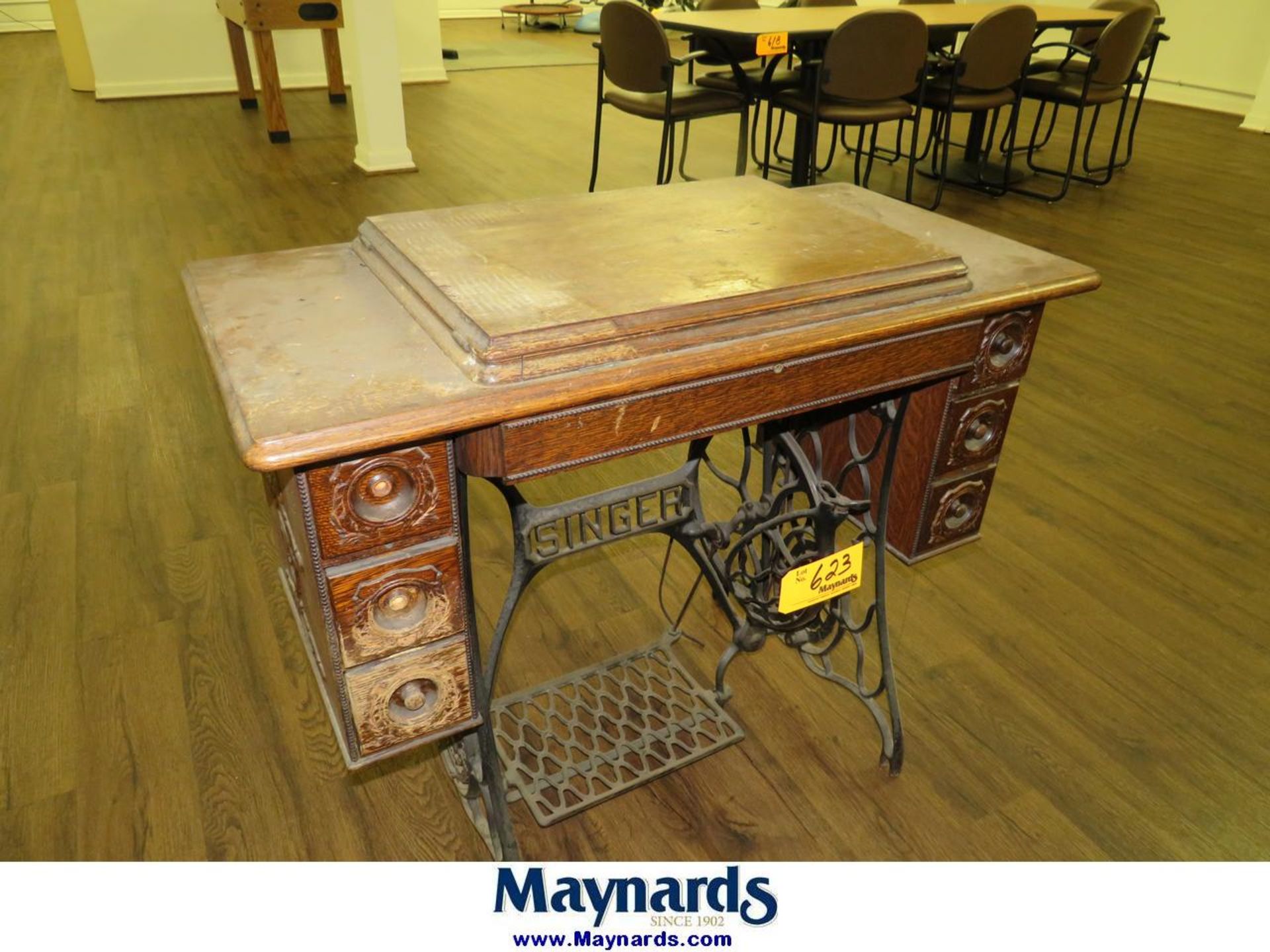 Singer Antique Sewing Table - Image 12 of 13