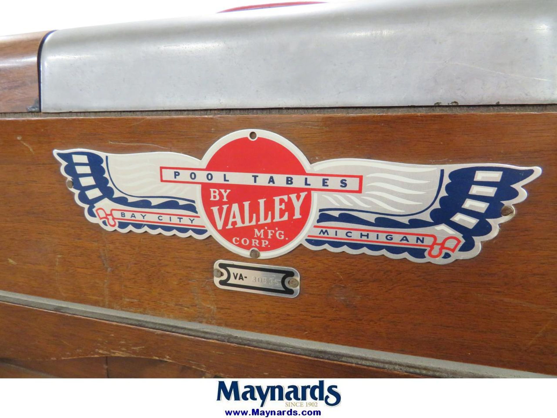 Valley Manufacturing Corp Pool Table - Image 7 of 11