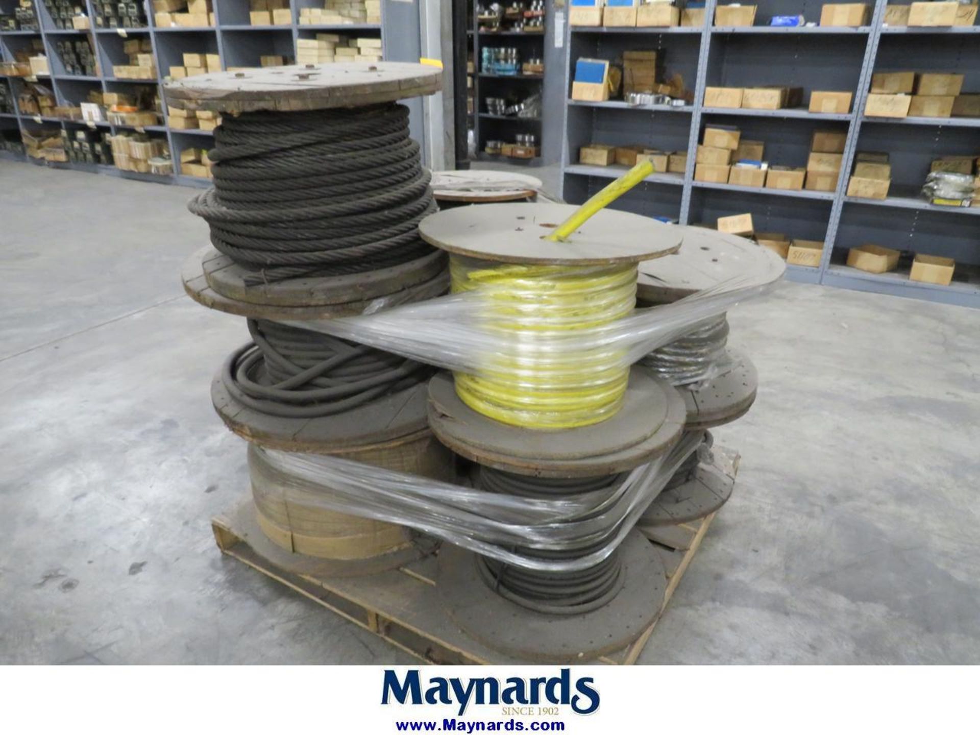 Lot of (11) Spools Material on One Pallet - Image 4 of 11