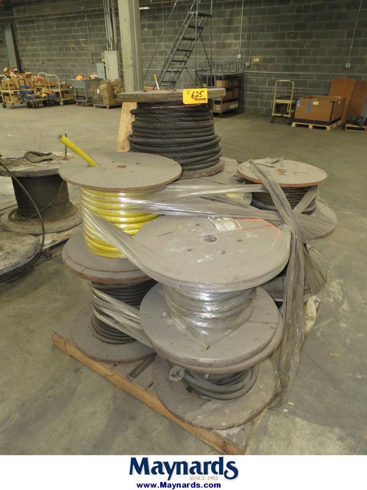 Lot of (11) Spools Material on One Pallet